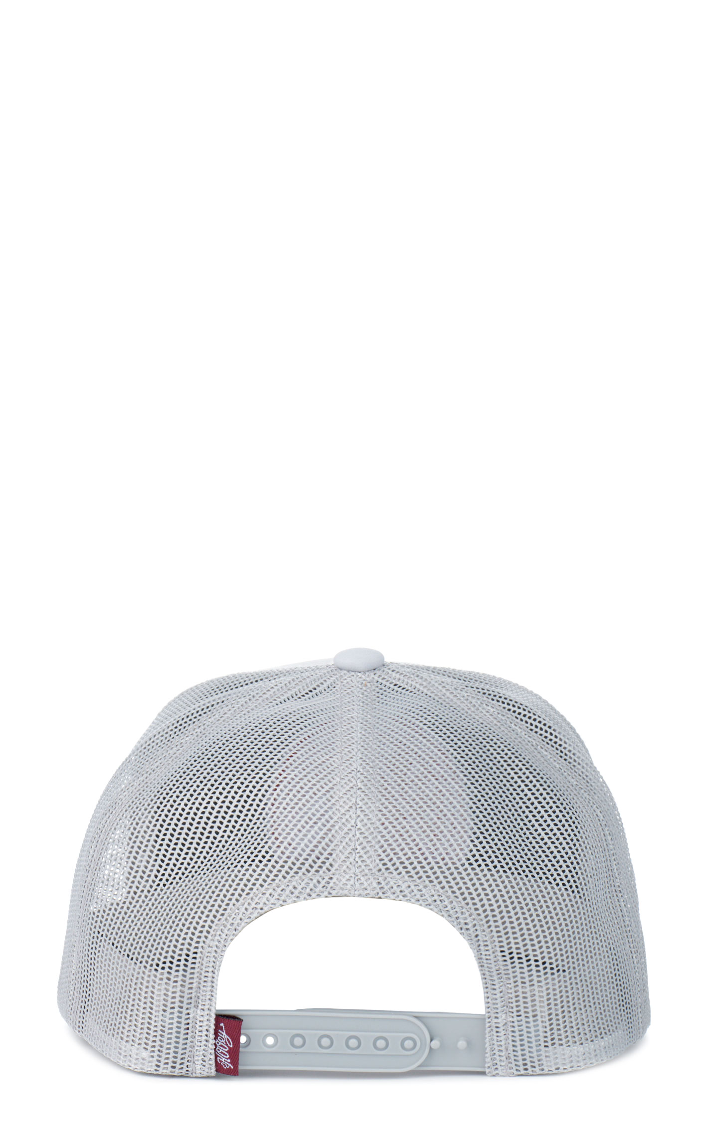Hooey Men's Gray on Gray Round Dark Red Wolf Moon & Stars Patch Cap - Image 1