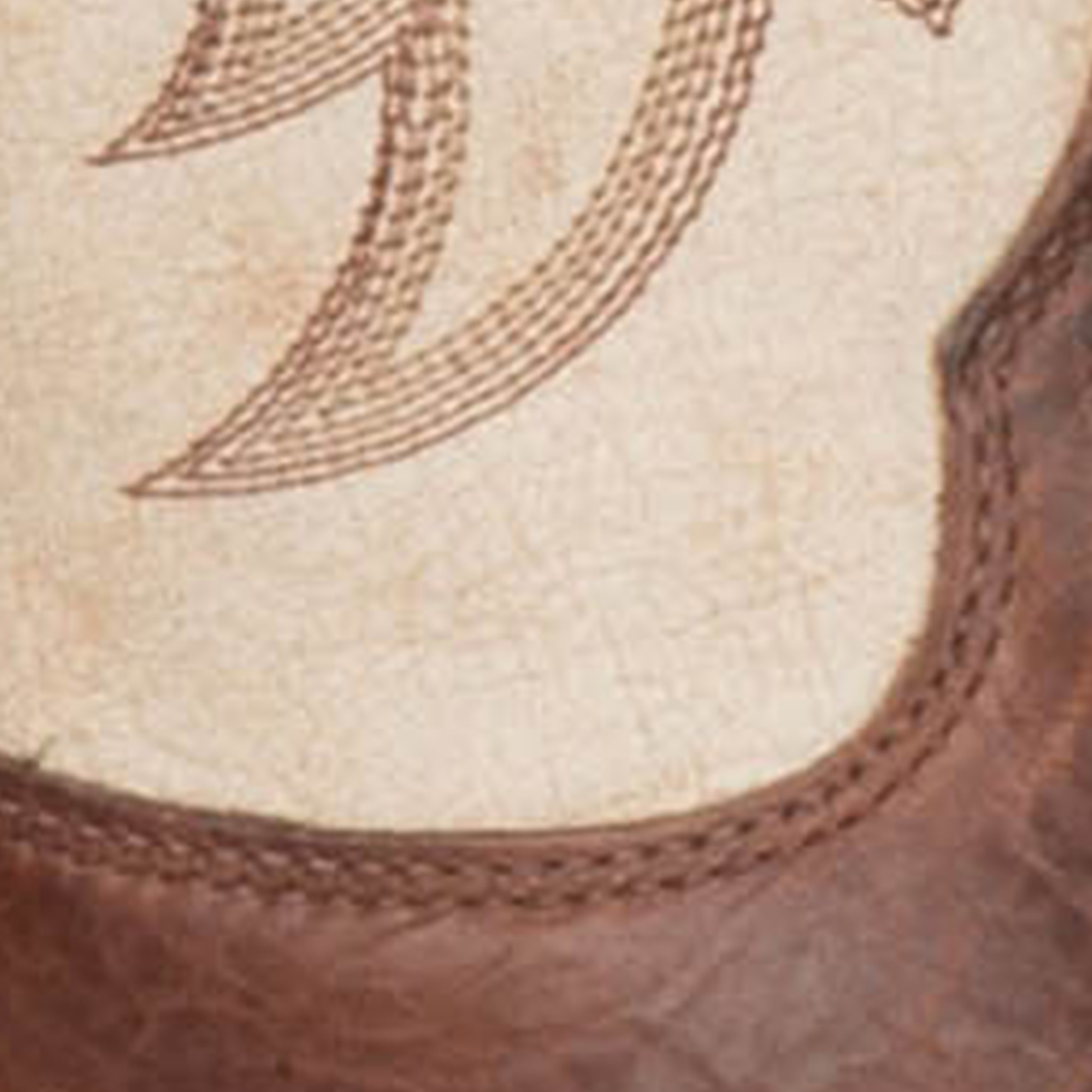 Justin Men's Bent Rail Performance Caddo Brown Cognac and Desert Bone Wide Square Toe Cowboy Boot - Image 1