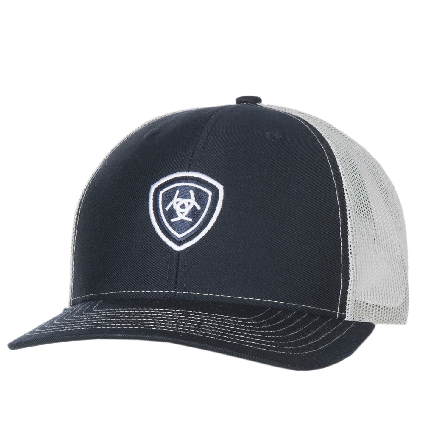 Ariat Navy Center Embroidered Shield Logo Cap - Image 1