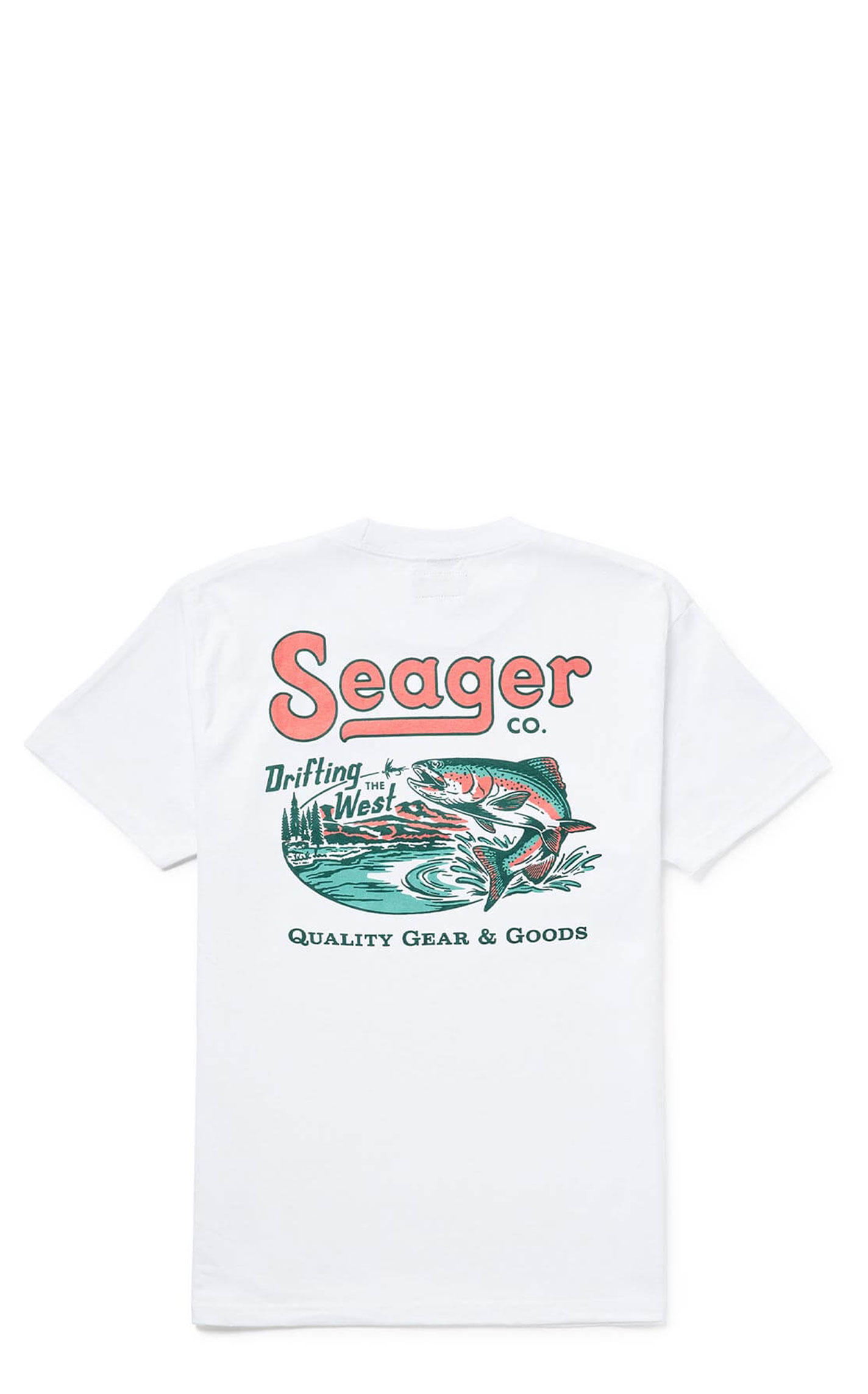 Seager Men's White Drifting The West Graphic T-Shirt - Image 1