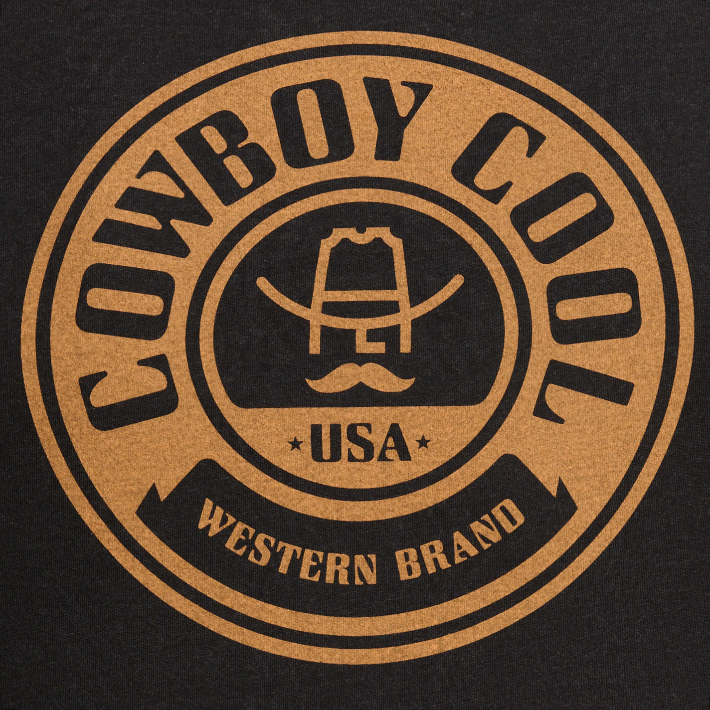 Cowboy Cool Men's Black Maverick Graphic T-Shirt - Image 1