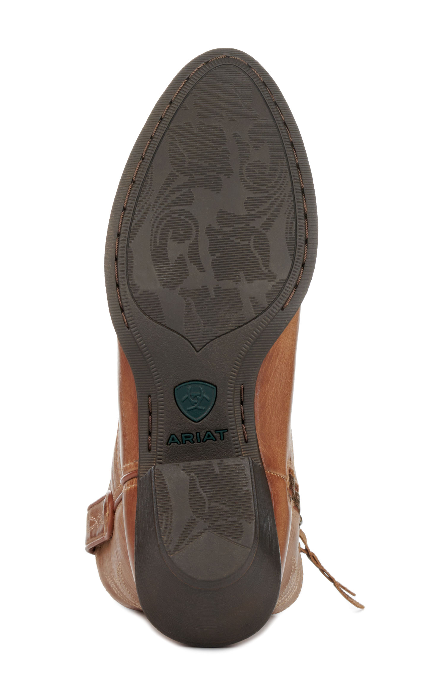 Ariat Women's Darlin Burnt Sugar Leather Round Toe Western Booties - Image 1