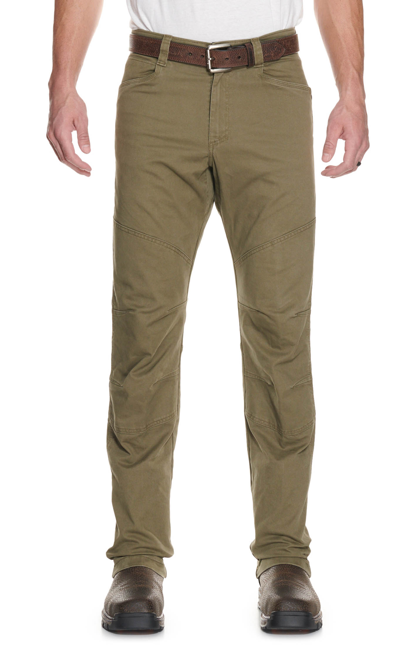 ATG by Wrangler Men's Green Mid Rise Straight Leg Reinforced Utility Work Pants - Image 1