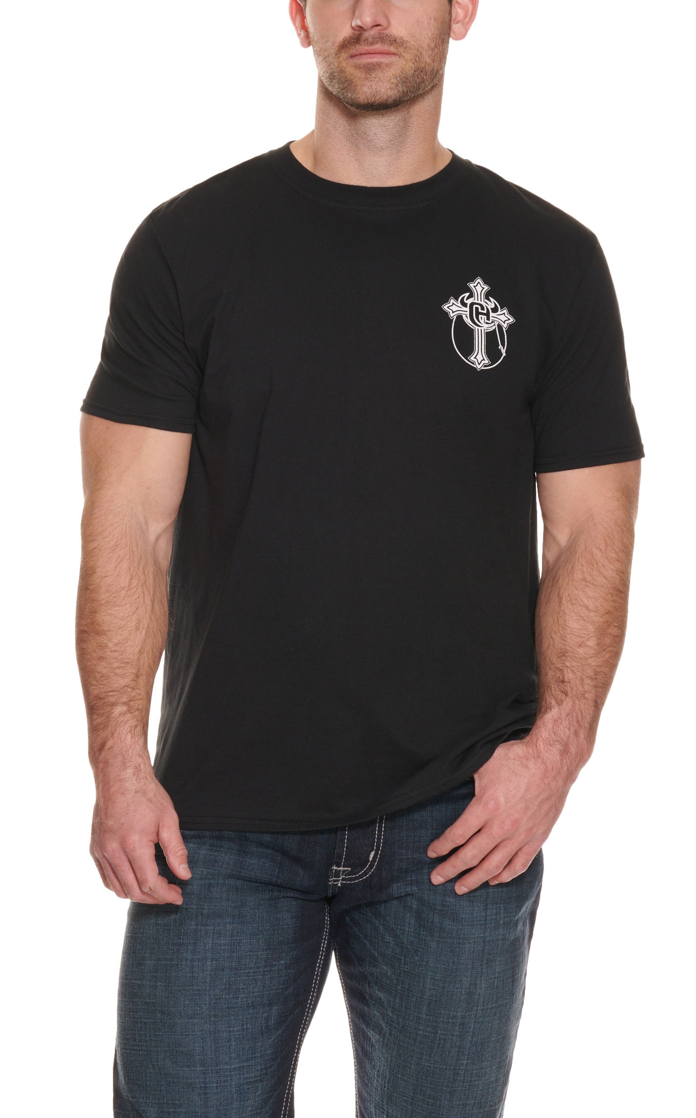 Cowboy Hardware Men's Oil Work Heartily Short Sleeve T-Shirt - Image 1