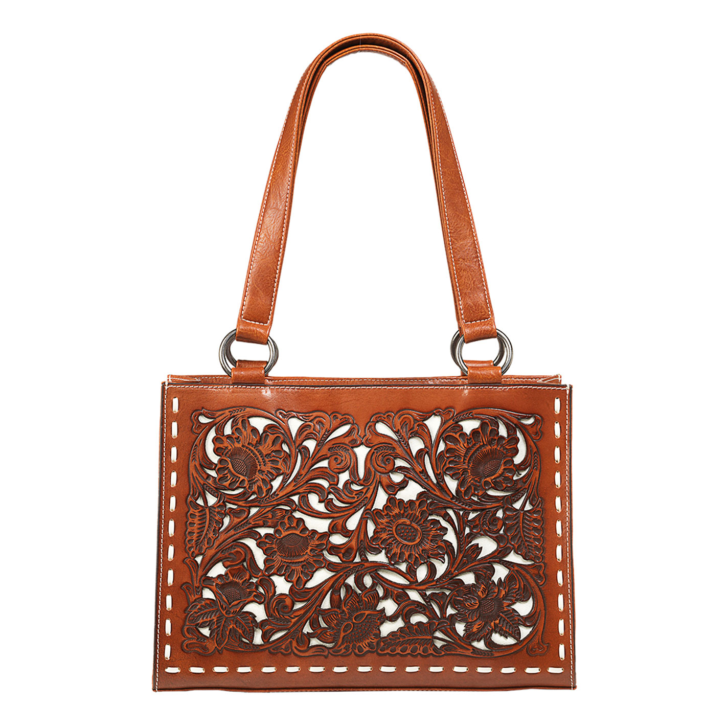 Consuela Tink Floral Embroidered Silver Midtown Crossbody Bag - Image 1
