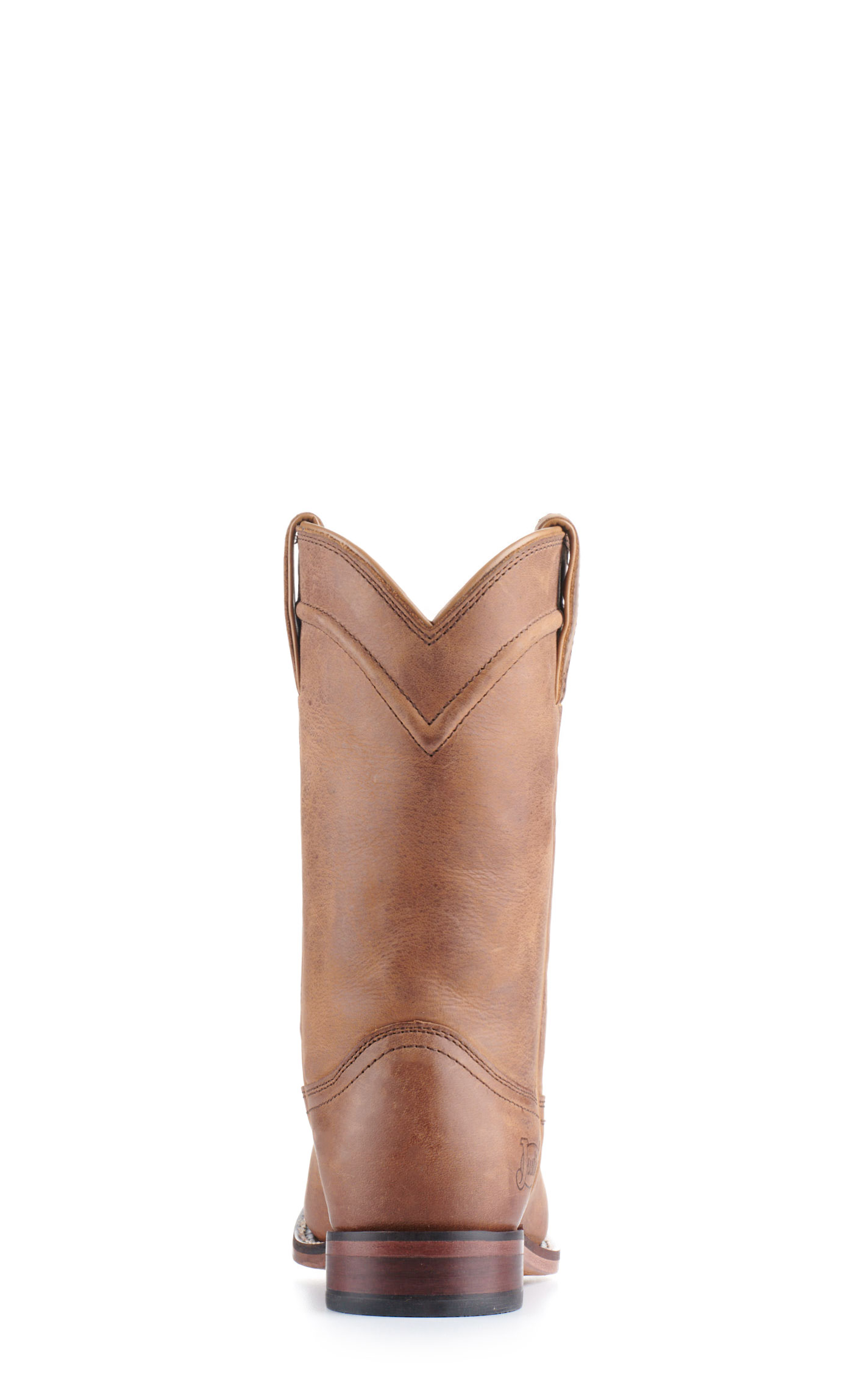 Justin Women's Holland Tan Round Toe Roper Cowboy Boots - Image 1