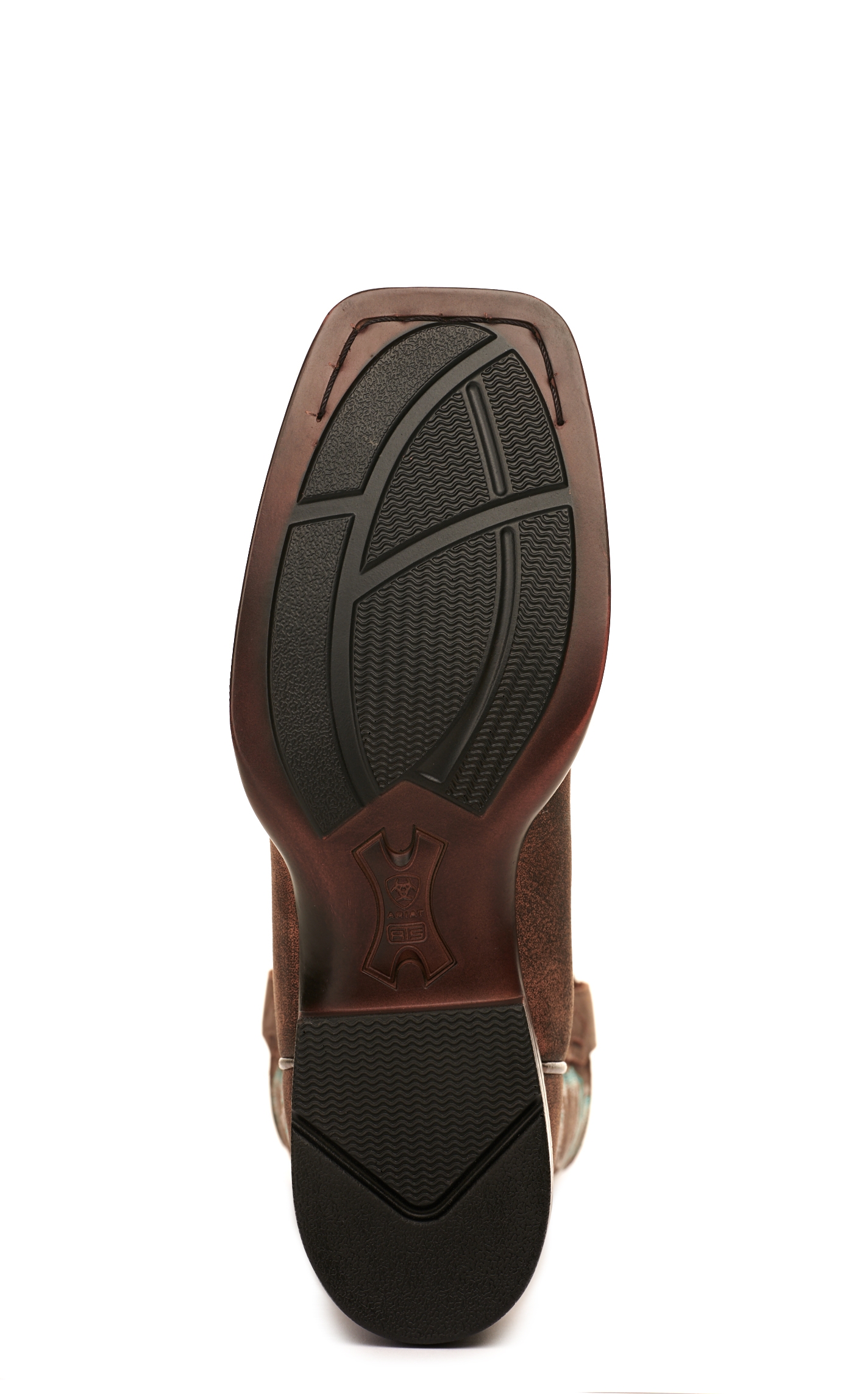 Ariat Women's PrimeTime Tack Room Brown Bantamweight Wide Square Toe Cowboy Boots - Image 1