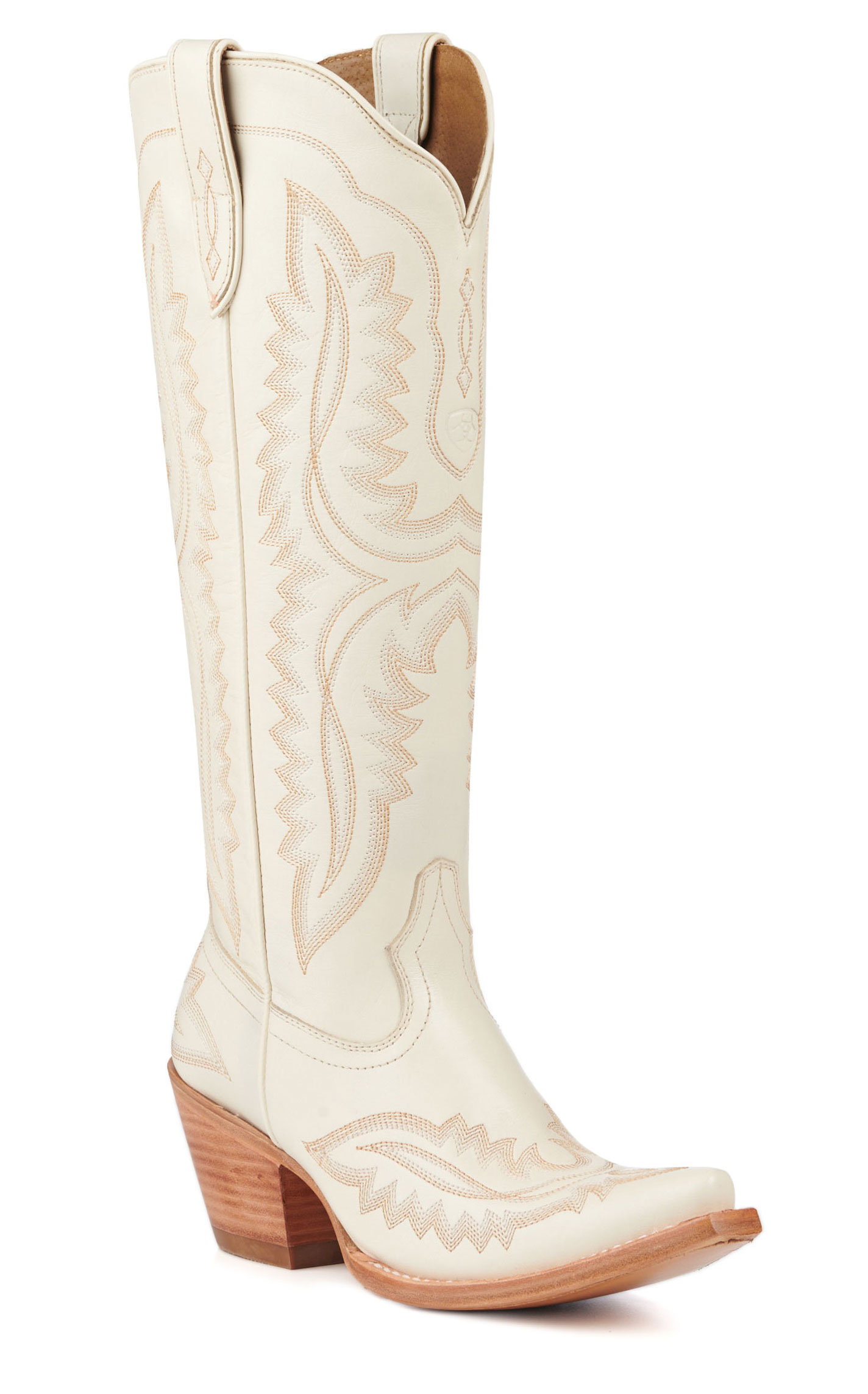 Ariat Women's Casanova Blanco White Snip Toe Tall Cowboy Boots - Image 1