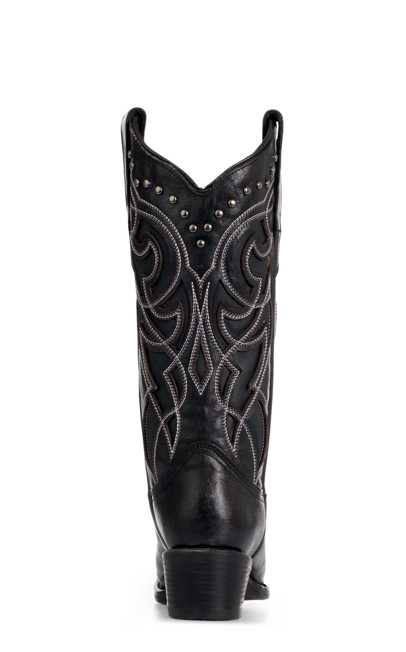 Circle G By Corral Women's Black Stitched & Inlay Snip Toe Cowboy Boots - Image 1