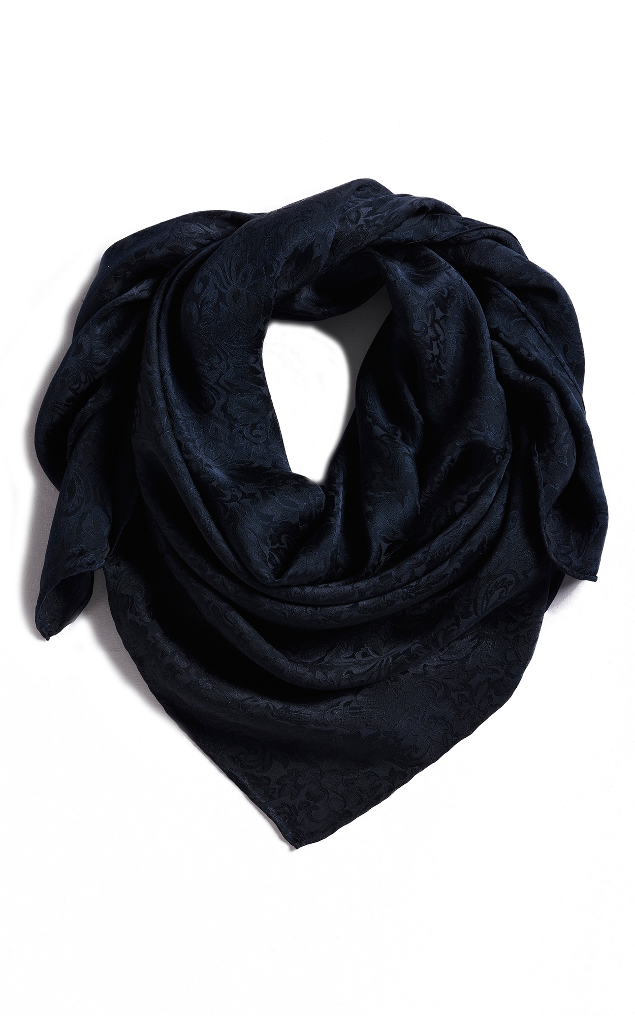 M&F Black Tonal Floral Wild Rags Scarf - Image 1