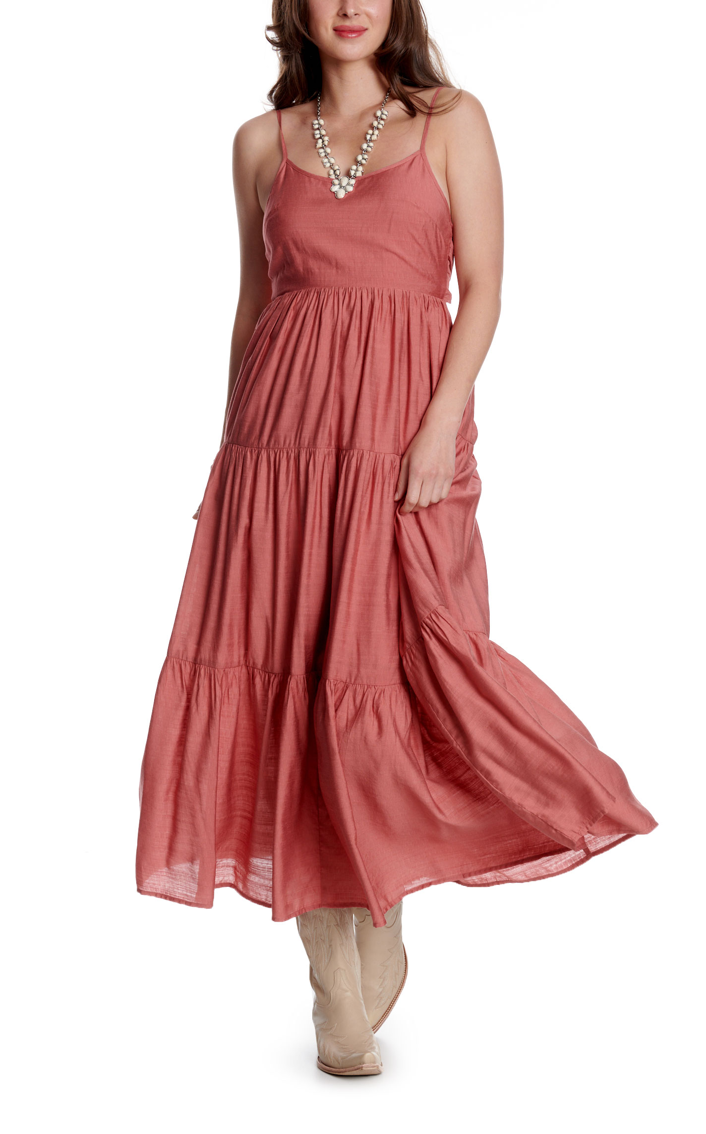 Yura Women's Mauve Bow Back Dress - Image 1