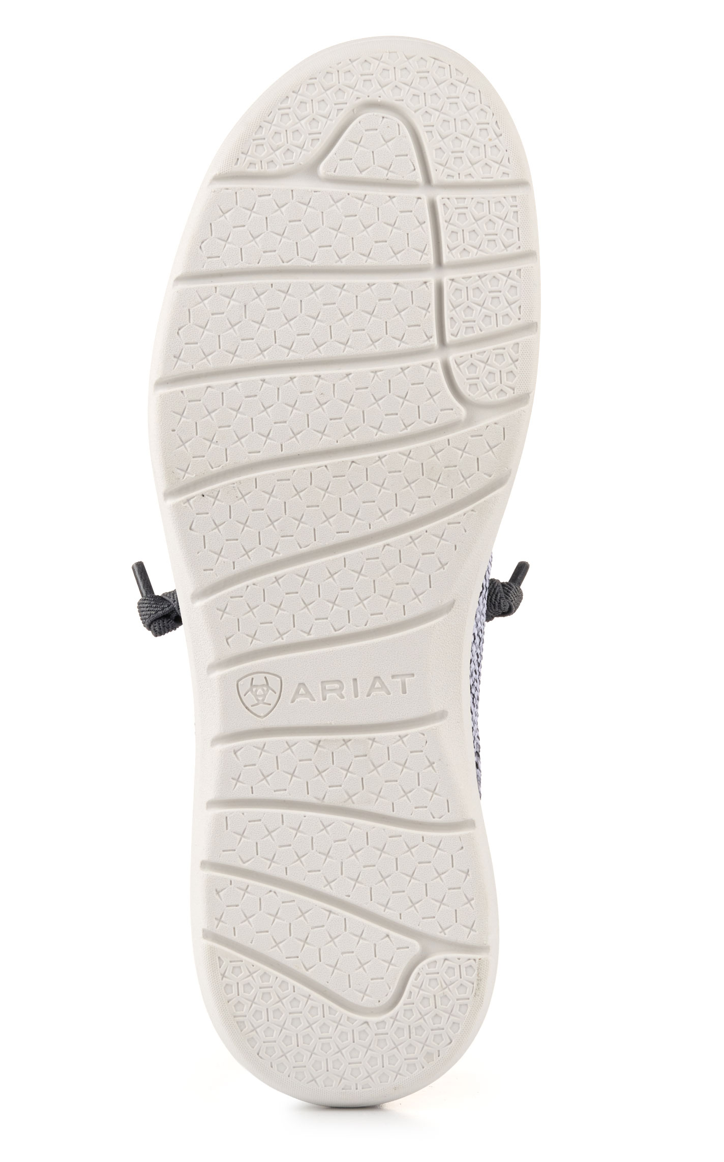 Ariat Men's Hilo Distressed White and Dark Gray Stretch Lace Casual Shoe - Image 1