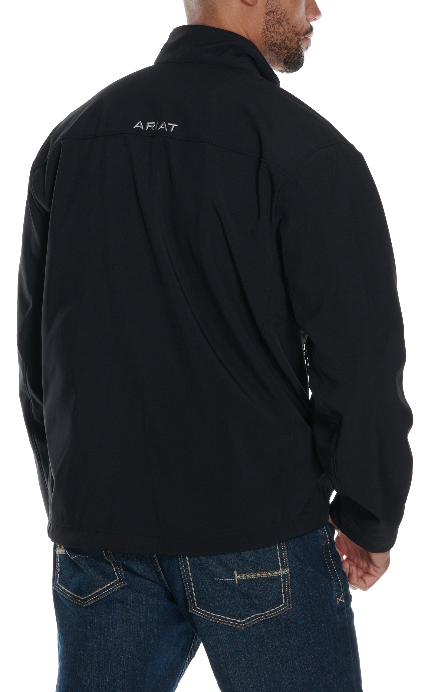 Ariat Men's Vernon 2.0 Black Softshell Jacket - Image 1