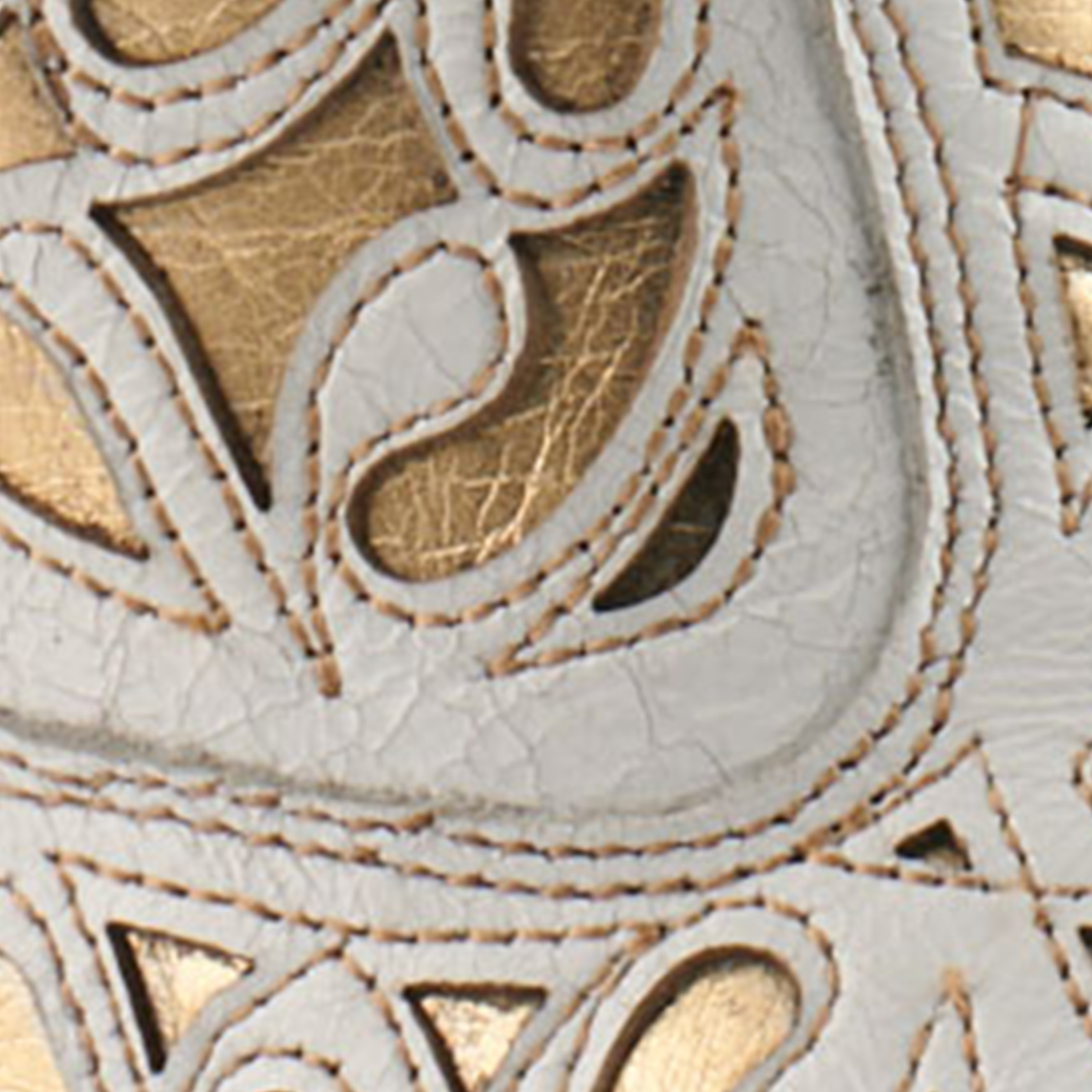 Ariat Women's Valentina White with Gold Inlay Snip Toe Booties - Image 1