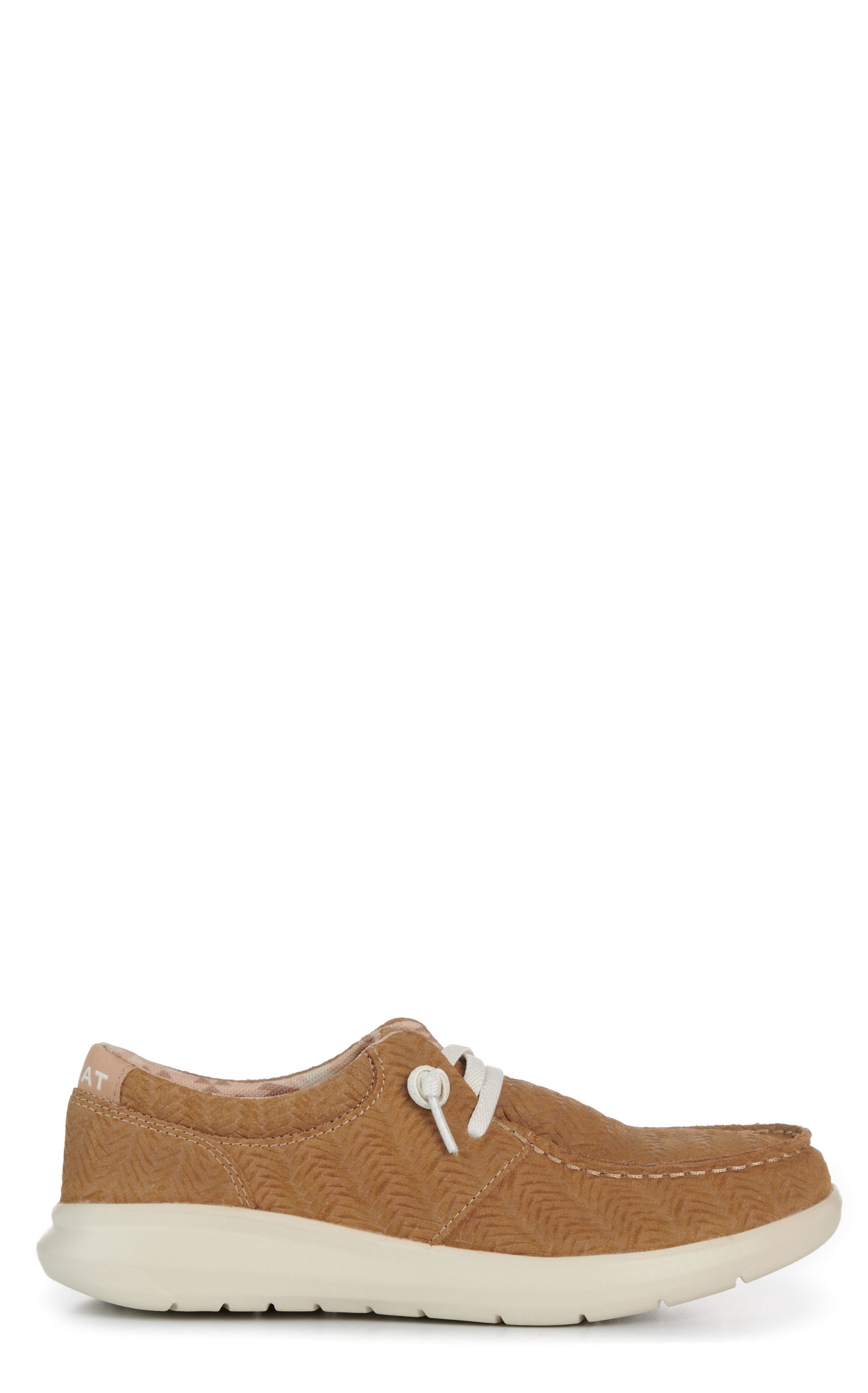 Ariat Women’s Hilo Tan Woven Emboss Moc Toe Casual Shoes - Image 1
