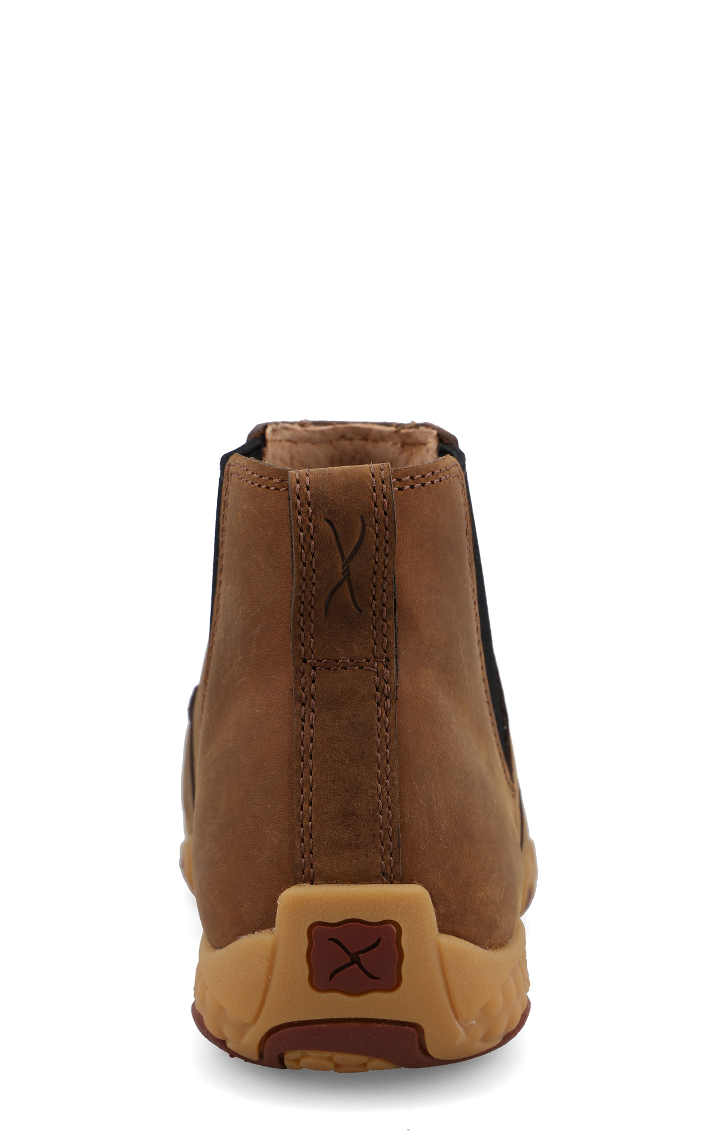 Twisted X Women's Brown CellStretch Round Composite Toe Chelsea Work Boot - Image 1
