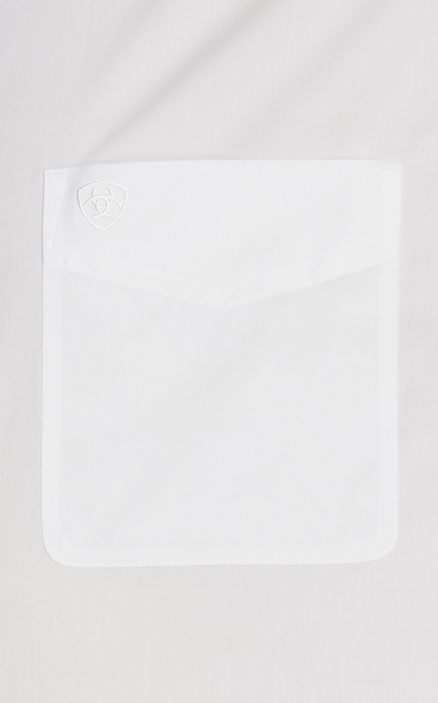 Ariat Men's White Wrinkle Free Long Sleeve Western Shirt - Image 1