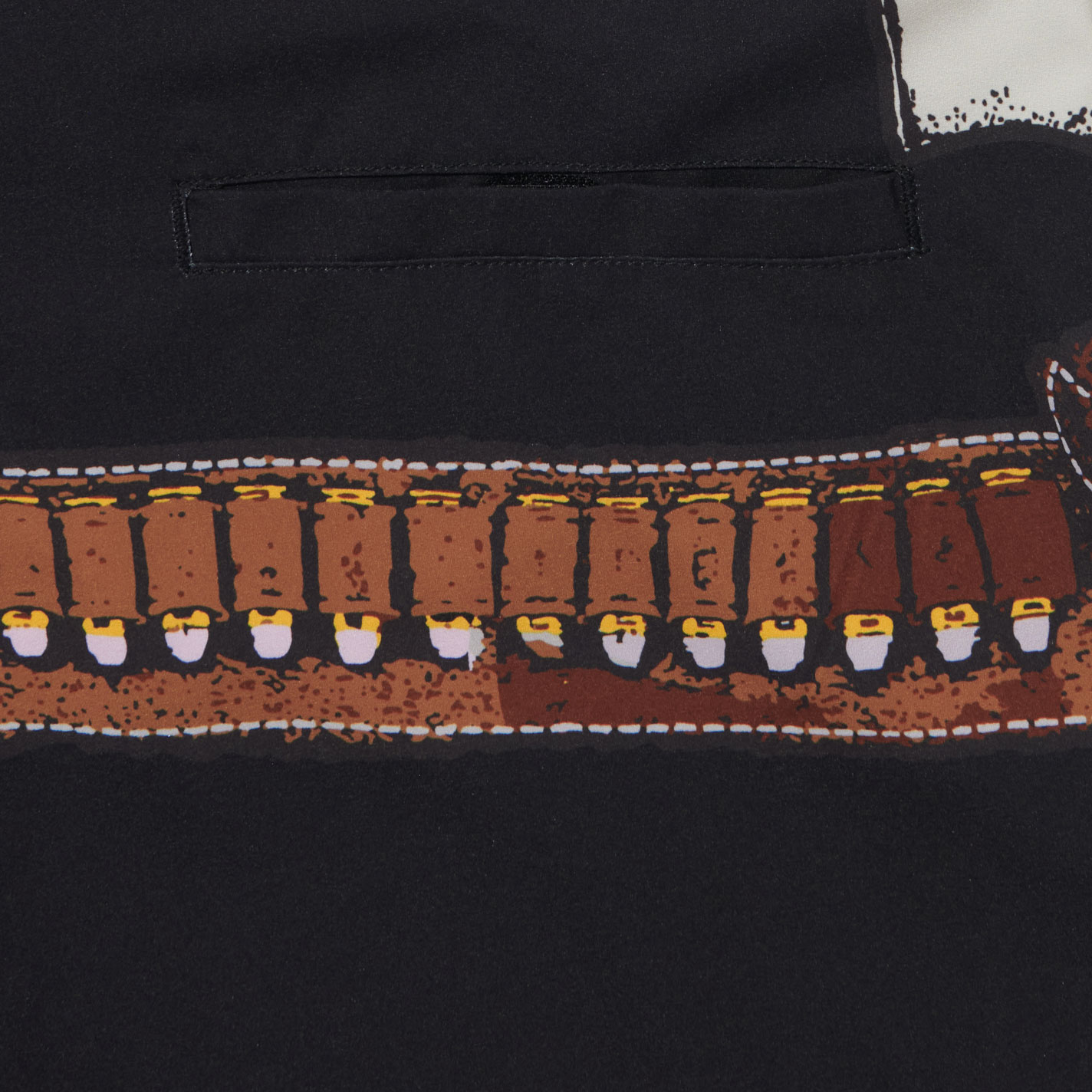 Cowboy Hardware Men’s Black Gun Belt Board Shorts - Image 2