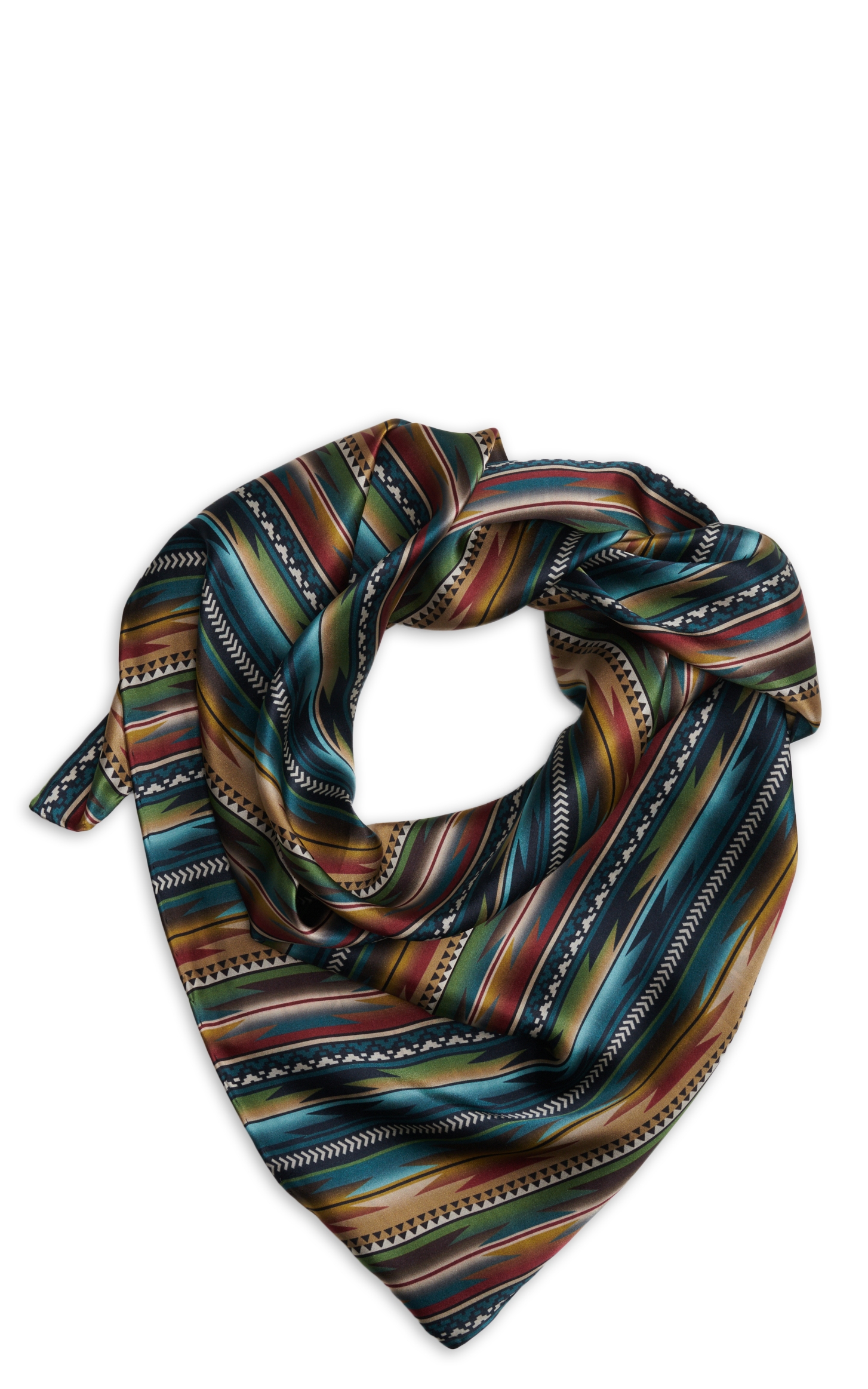 M&F Aztec Serape Stripes Wild Rags Scarf - Image 1