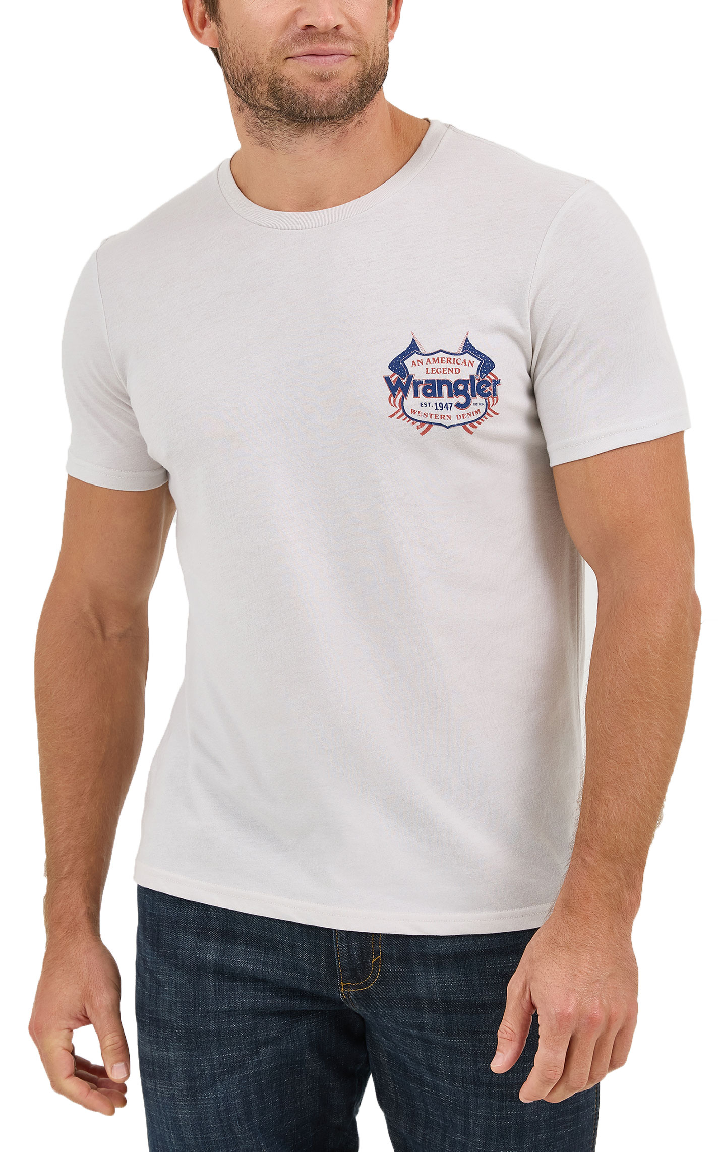 Wrangler Men's White American Legend Graphic T-Shirt - Image 1