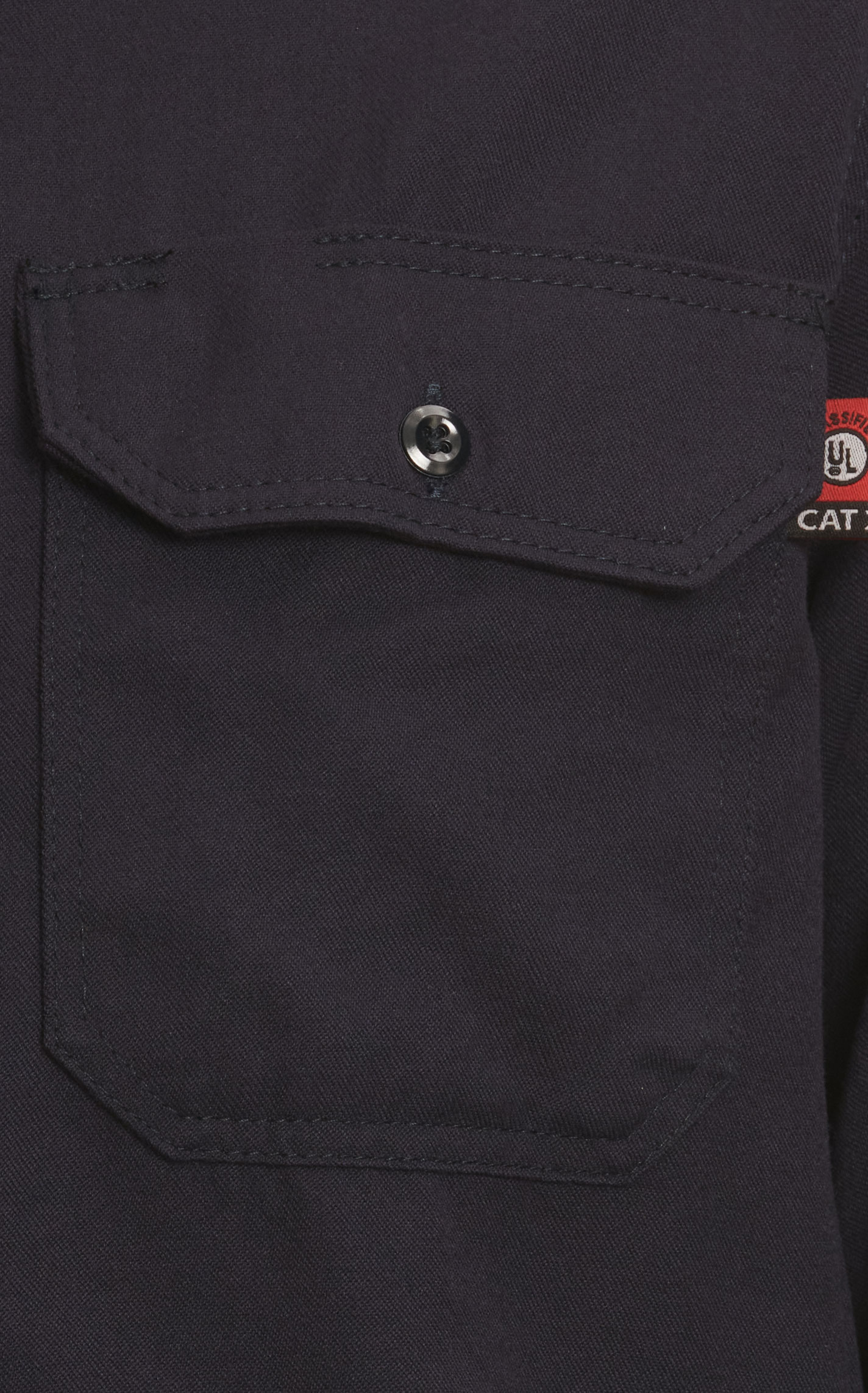Lapco Men's Midnight Navy Long Sleeve FR Work Shirt - Image 1