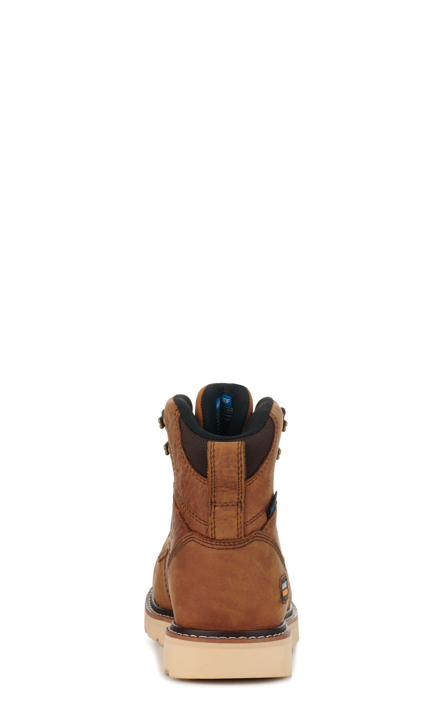 Ariat Women's Rebar Wedge Antique Brown Waterproof Round Composite Toe Lace Up Work Boots - Image 1