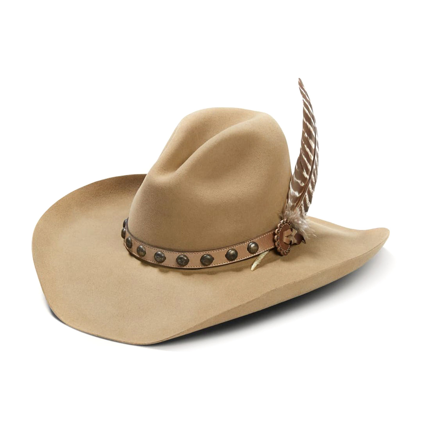 Stetson Broken Bow 4X Buck Gus Crown Felt Cowboy Hat - Image 1