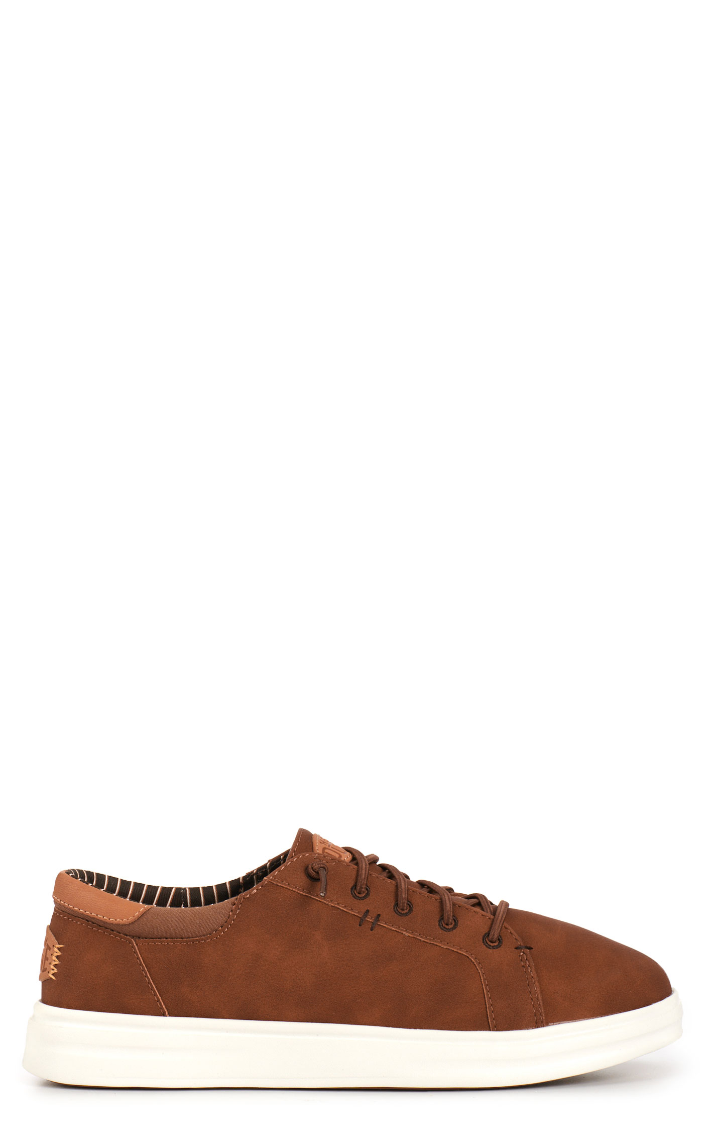 Hey Dude Men's Paul Cognac & White Round Toe Casual Shoes - Image 1