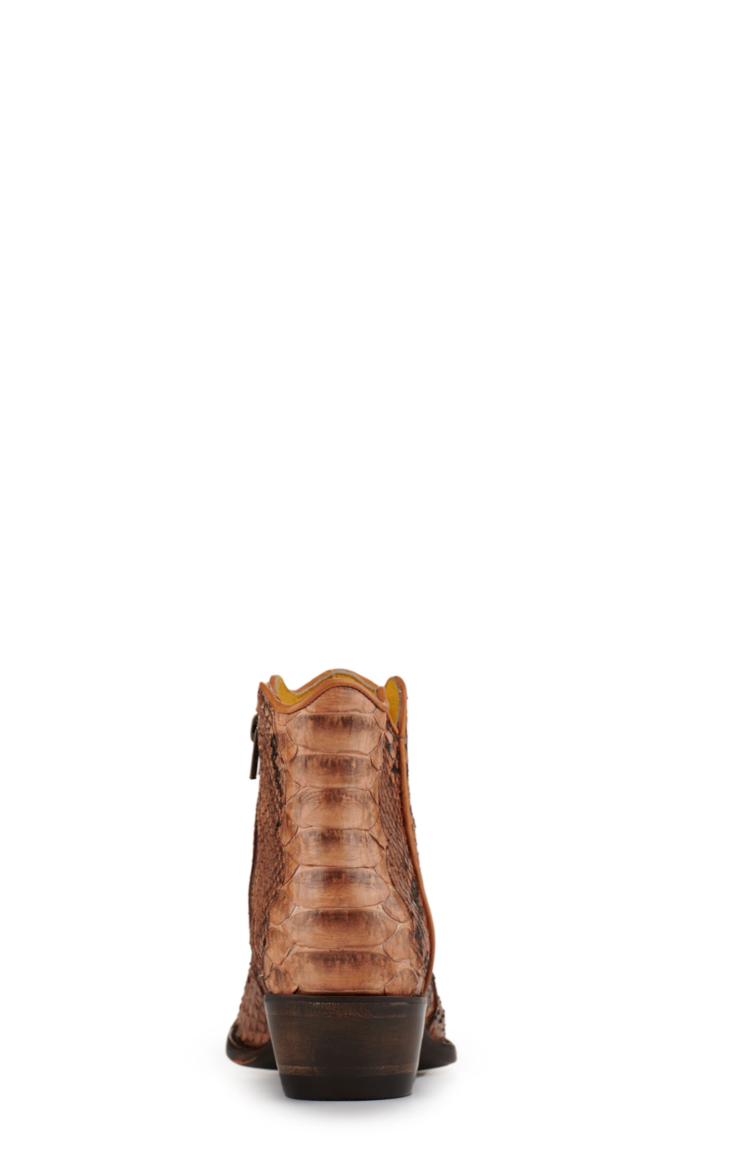 Cavender's Women's Camel Python Snip Toe Western Booties - Image 1
