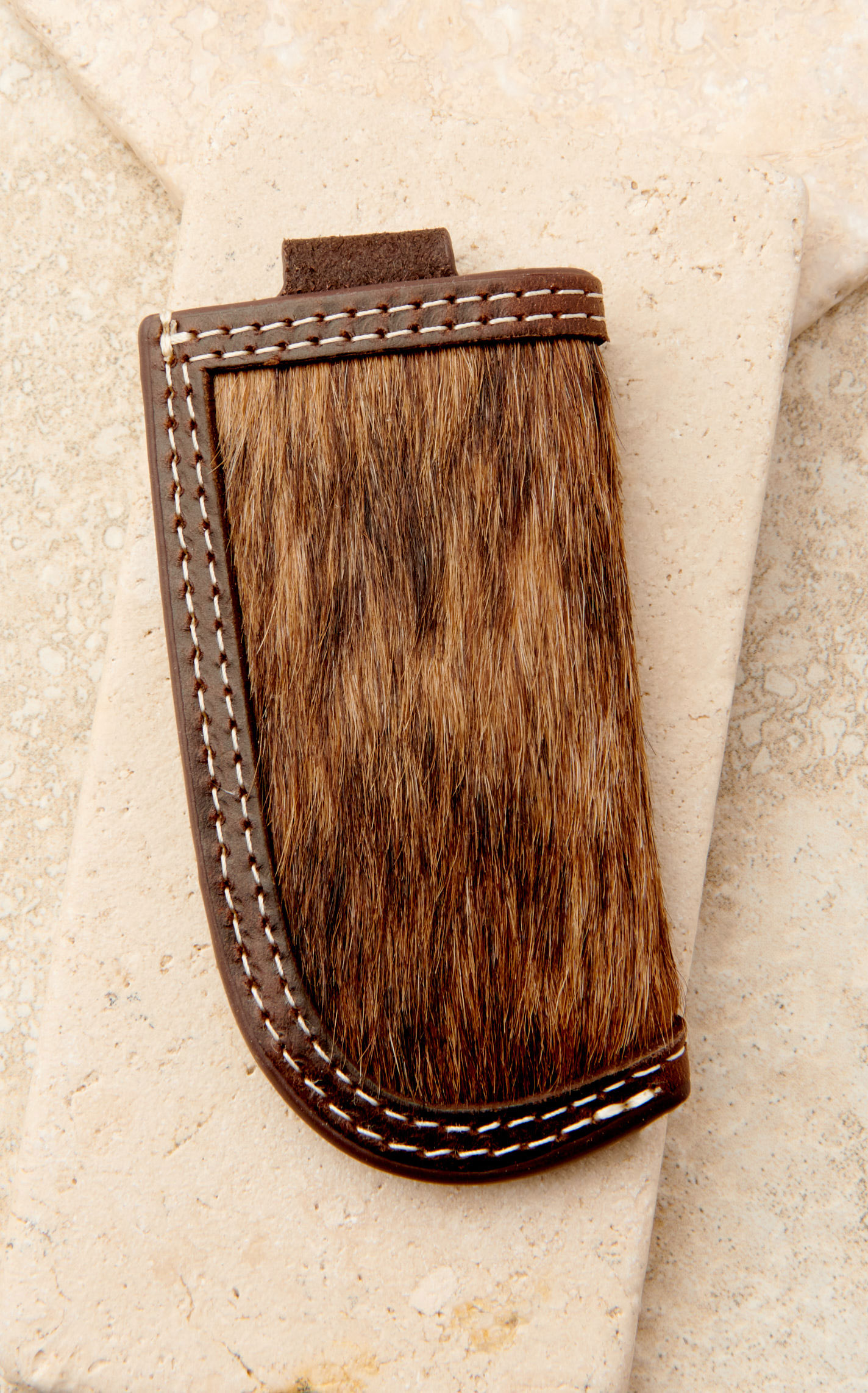 Tony Lama Brindle Hair on Hide Genuine Leather Knife Sheath - Image 2