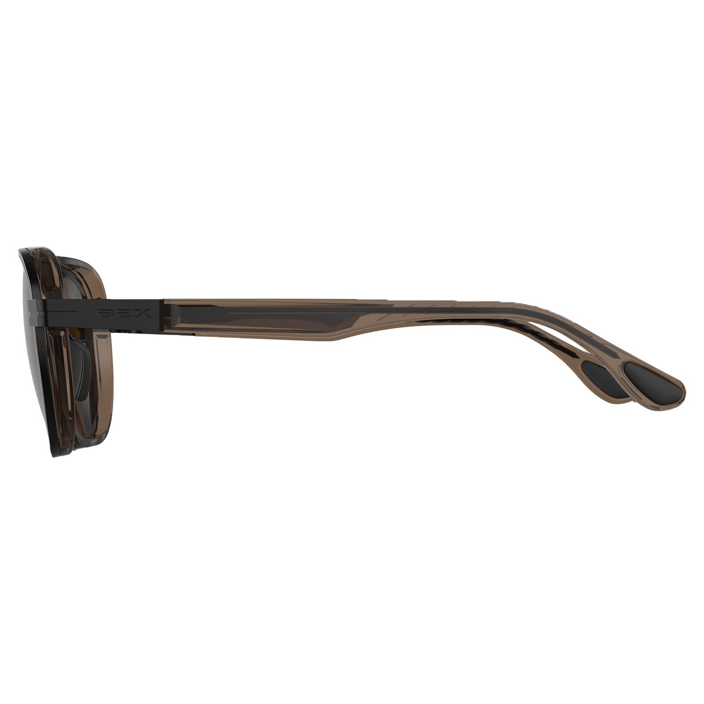 BEX Sable Matte Brown & Black Sunglasses - Image 1