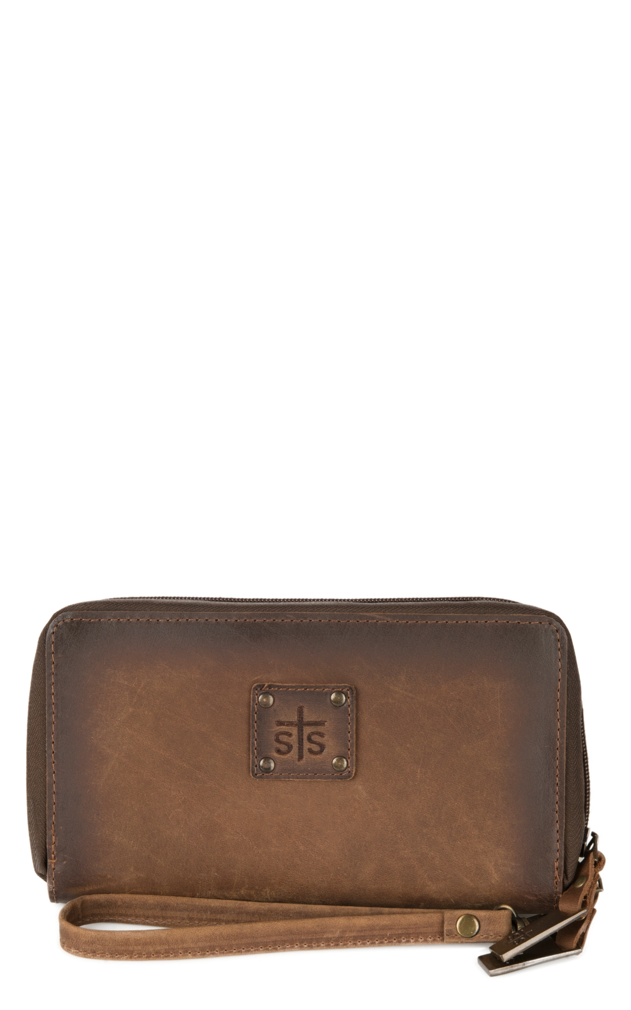 STS Ranchwear Distressed Brown Kacy Organizer Wallet - Image 1