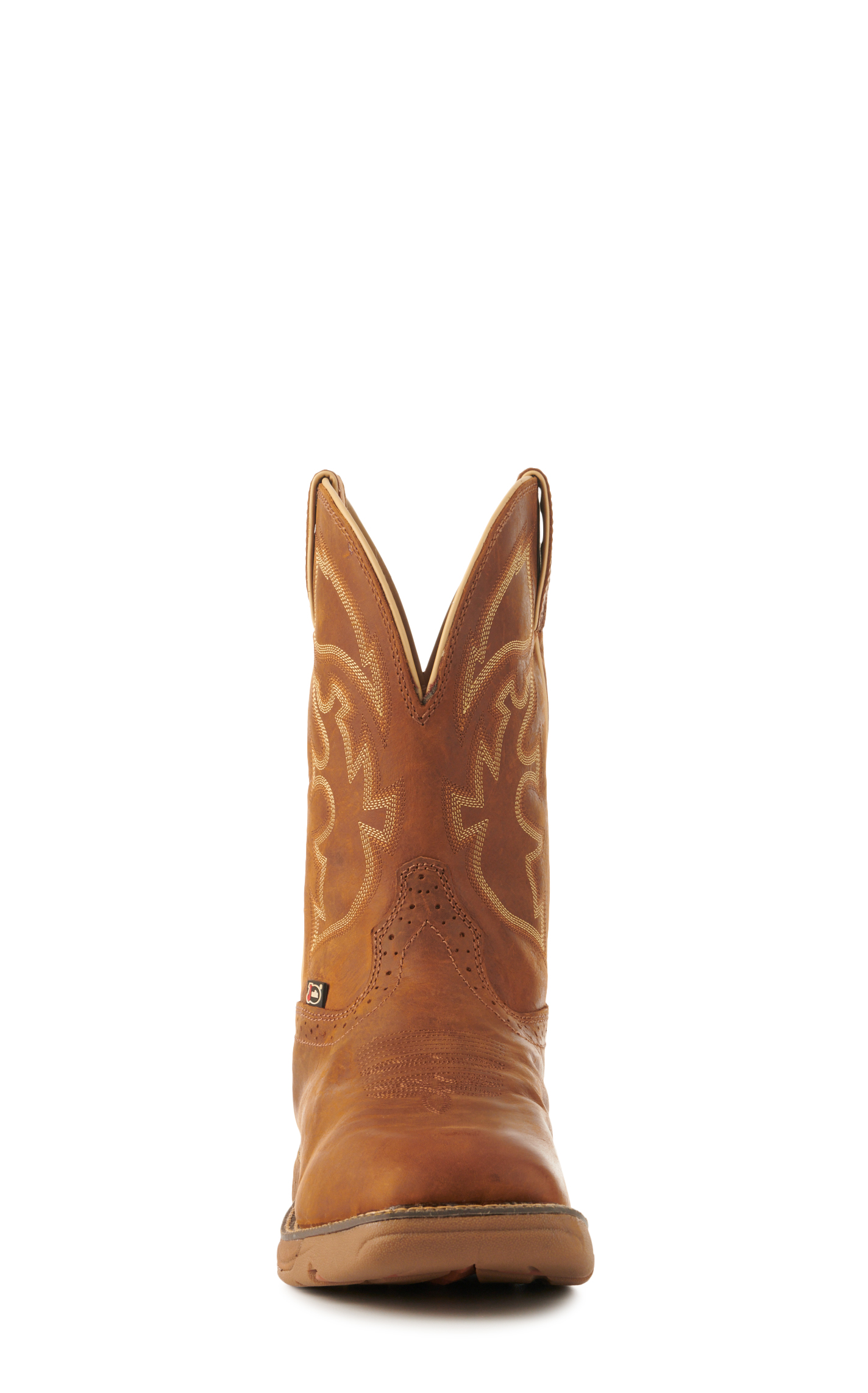 Justin Men's Rush Tan Waterproof Square Toe Work Boots - Image 1