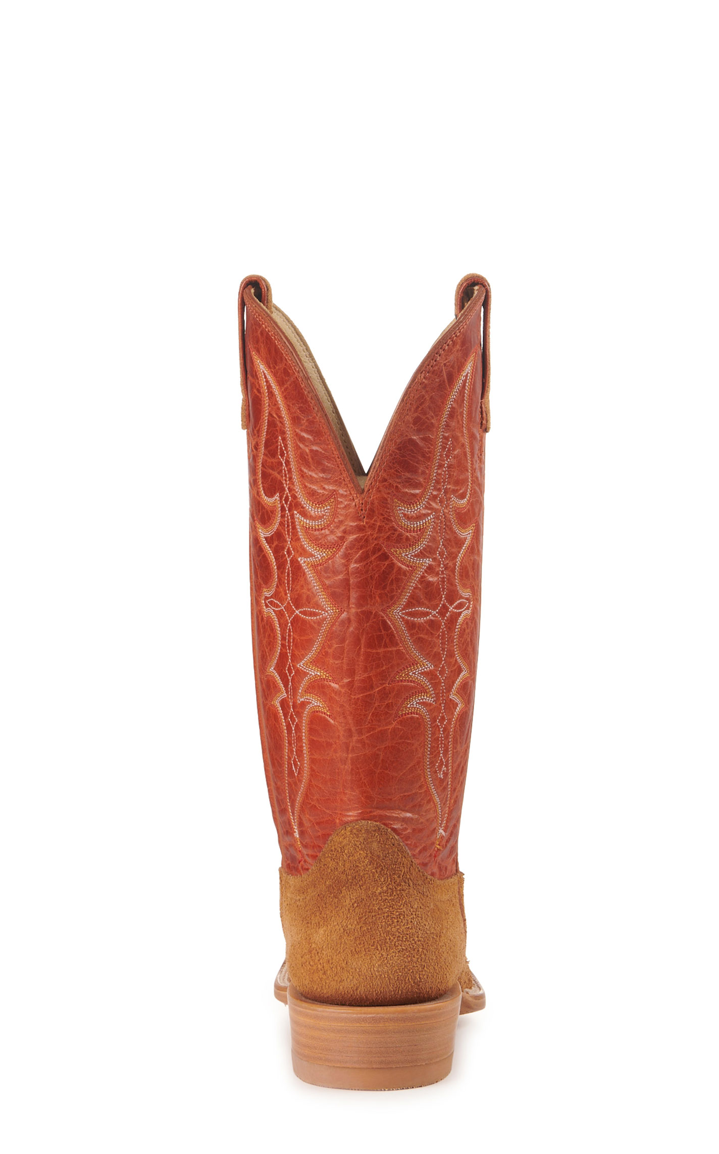 Hondo Men's Mango and Maple Brown Roughout Square Toe Cowboy Boots - Image 1
