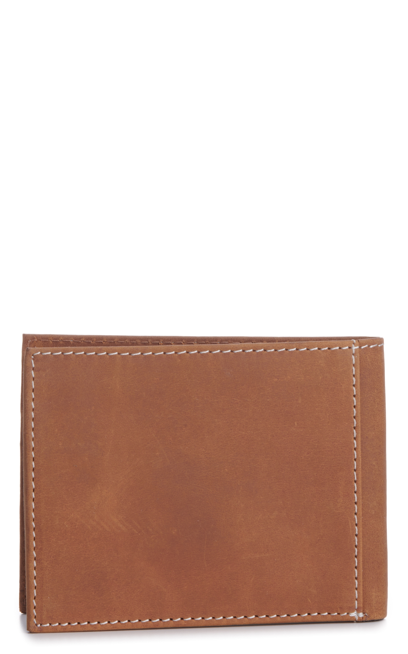 Ariat Men's Tan with Flag Patch Bifold Wallet - Image 1