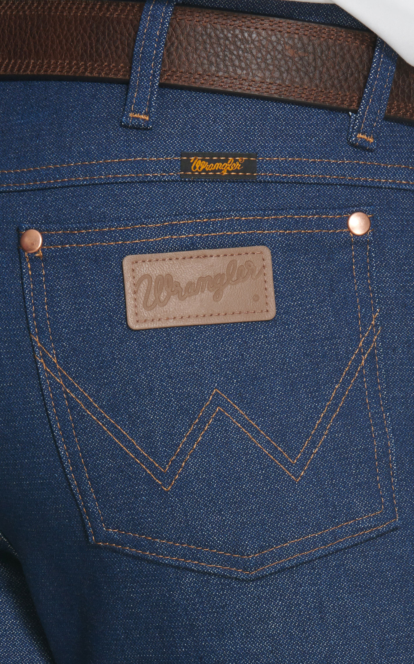 Wrangler Men's Rigid Indigo Cowboy Cut Slim Fit Jeans - Image 1