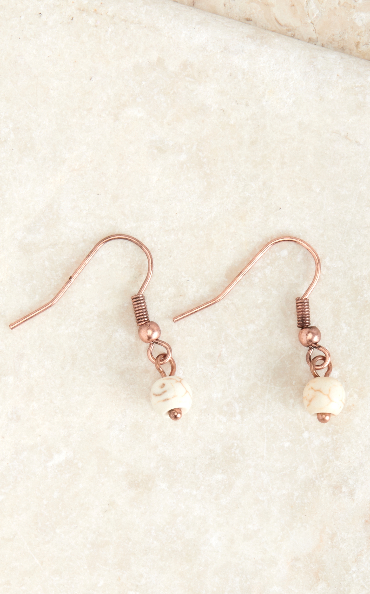 Blazin Roxx Copper and Ivory Squash Blossom Necklace and Earring Set - Image 1