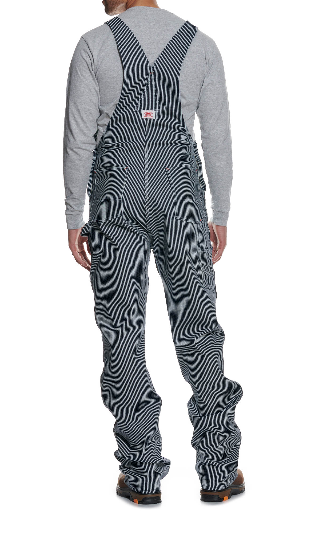 Round House Striped Bib Overalls - Image 1