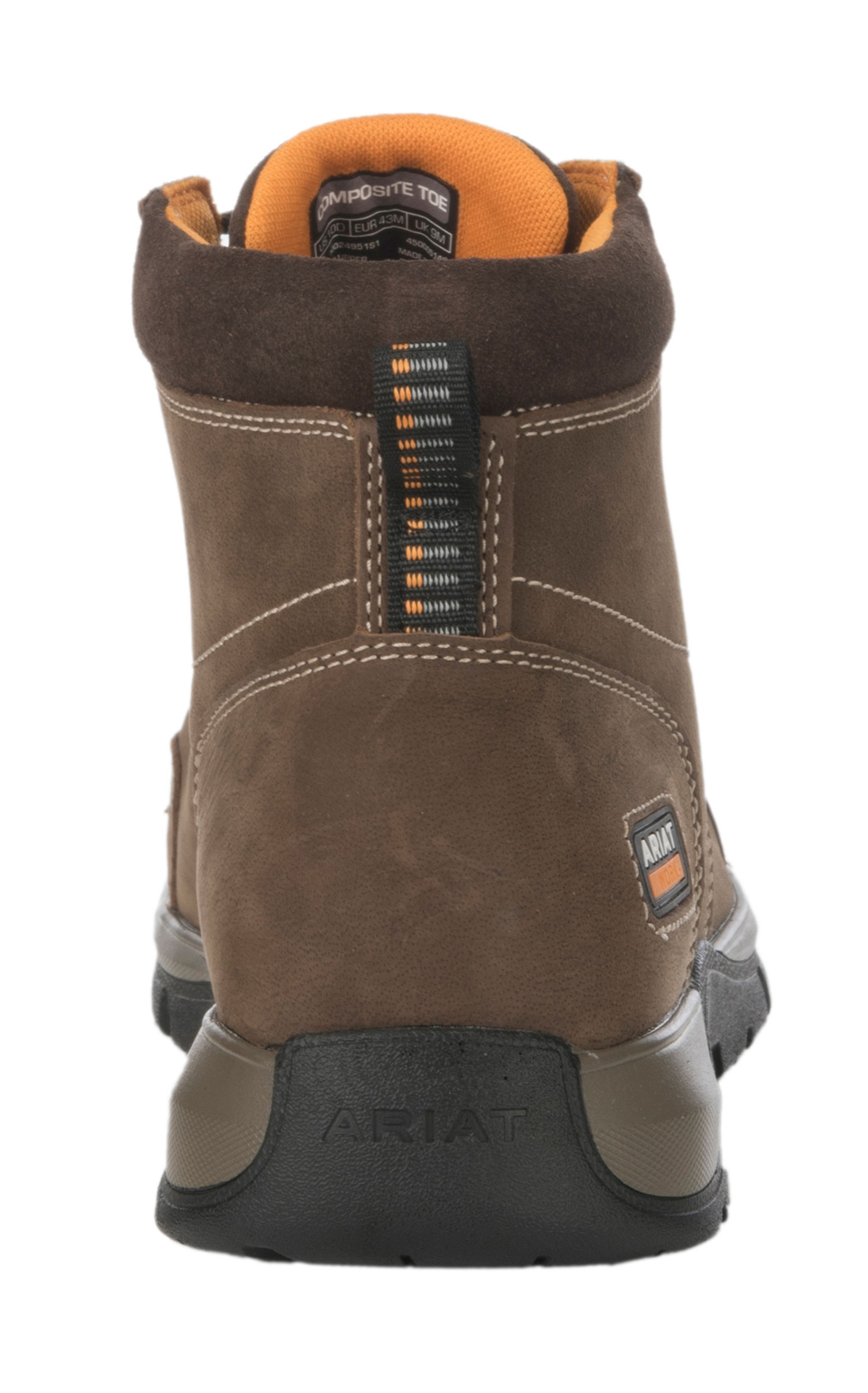 Ariat Men's Edge LTE Dark Brown Bantamweight Chukka Round Composite Toe Lace Up Work Boot - Image 1