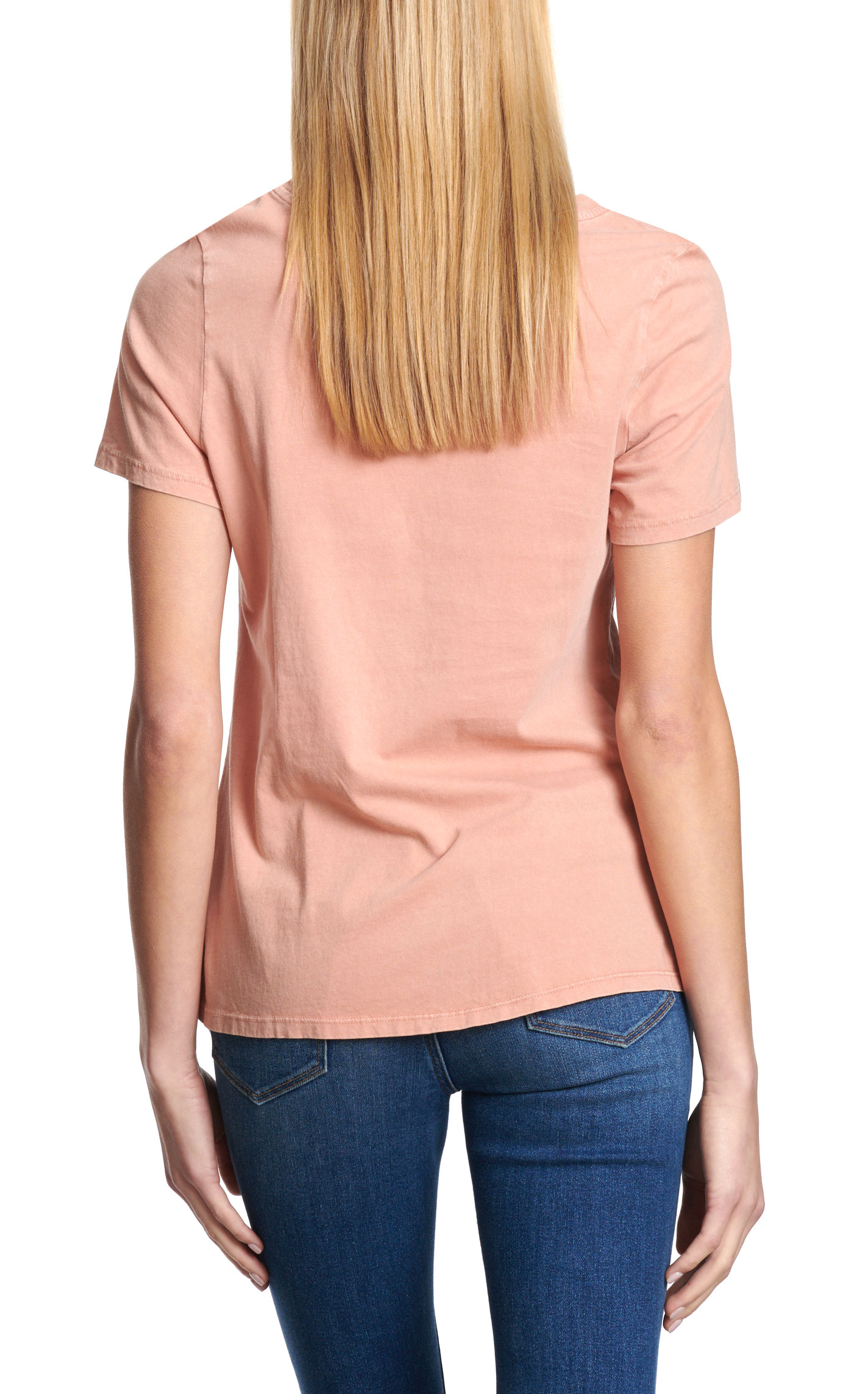 R. Rouge Women's Peach Gothic Cross Graphic T-Shirt - Image 1