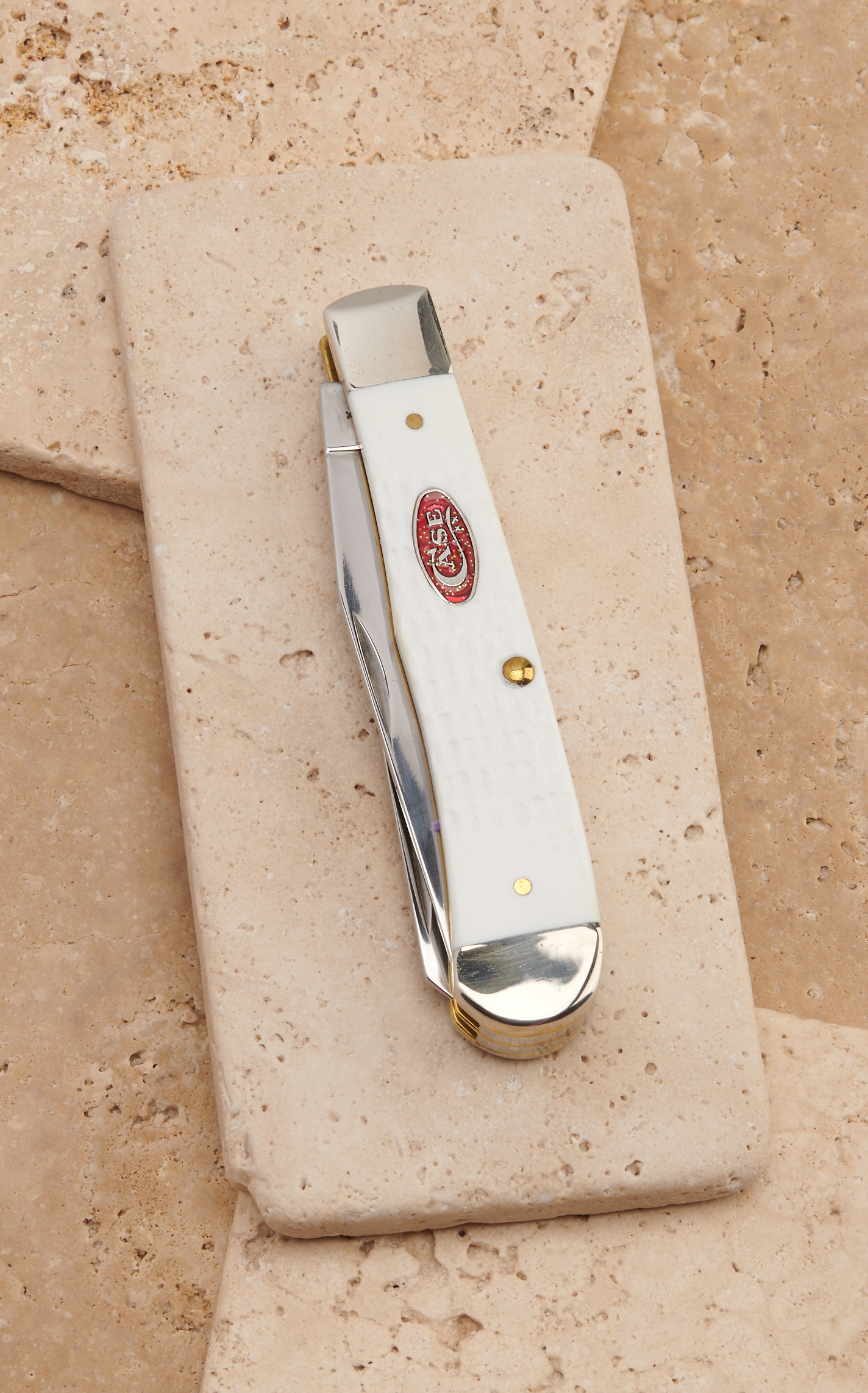 Case White Synthetic Sparxx Trapper Knife - Image 1