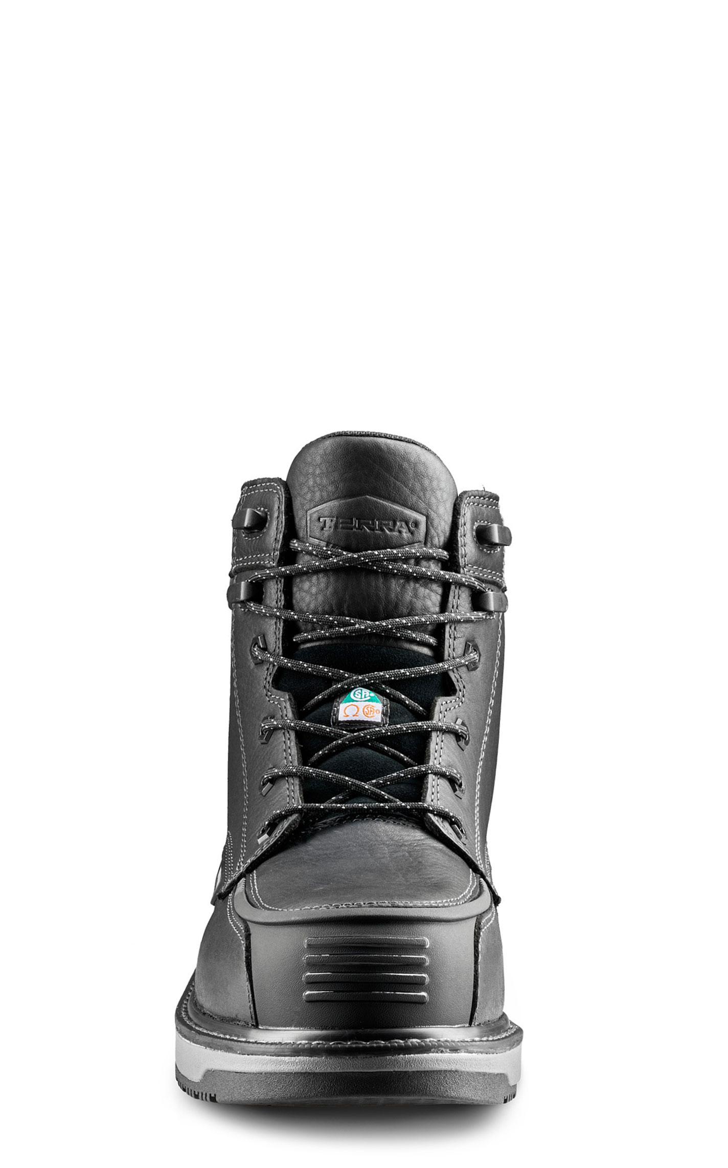 Terra Men’s Black Ironstone 6” Waterproof Composite Toe Safety Work Boots - Image 1
