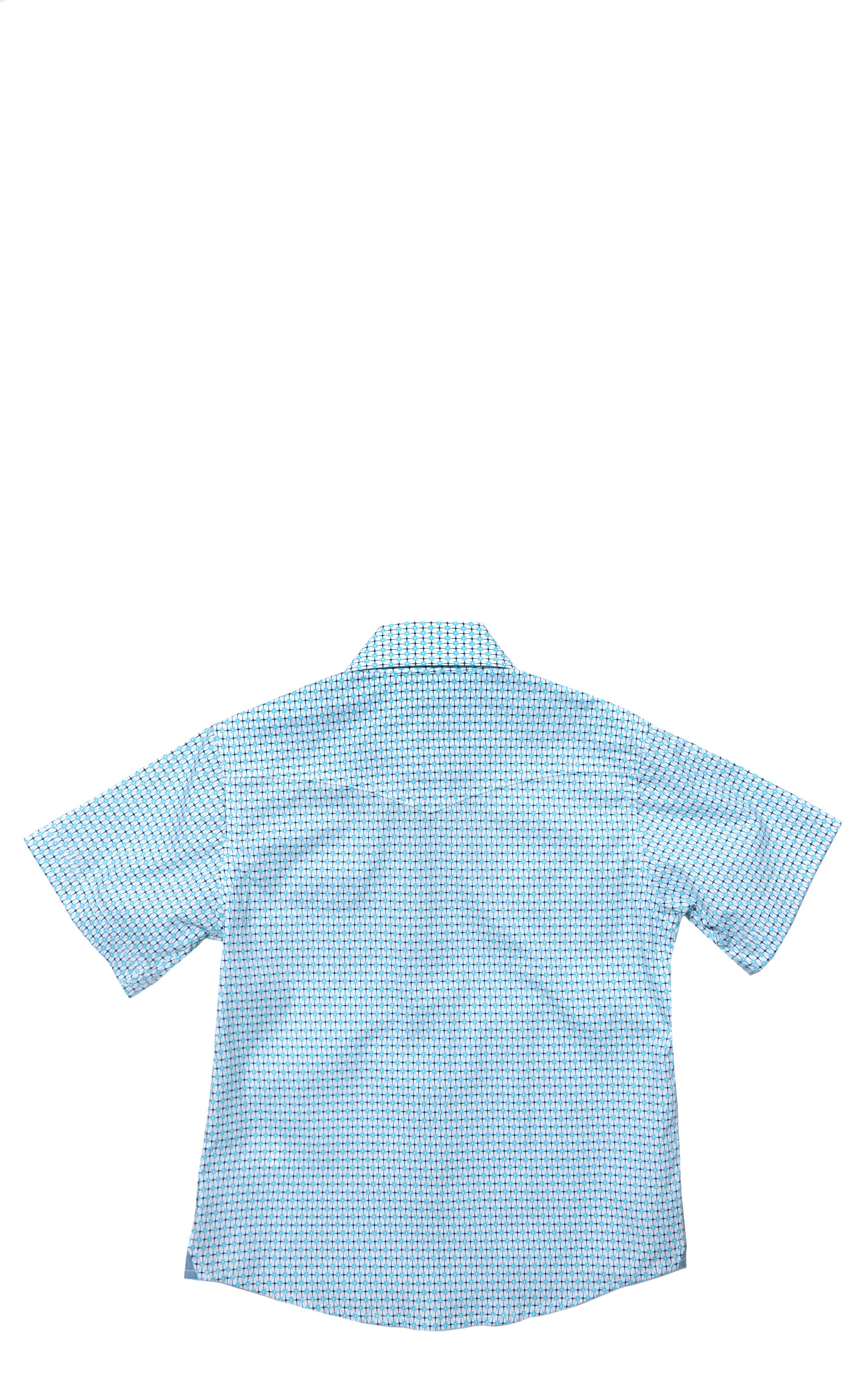 Wrangler 20X Boy's Turquoise Geo Print Western Shirt - Image 1