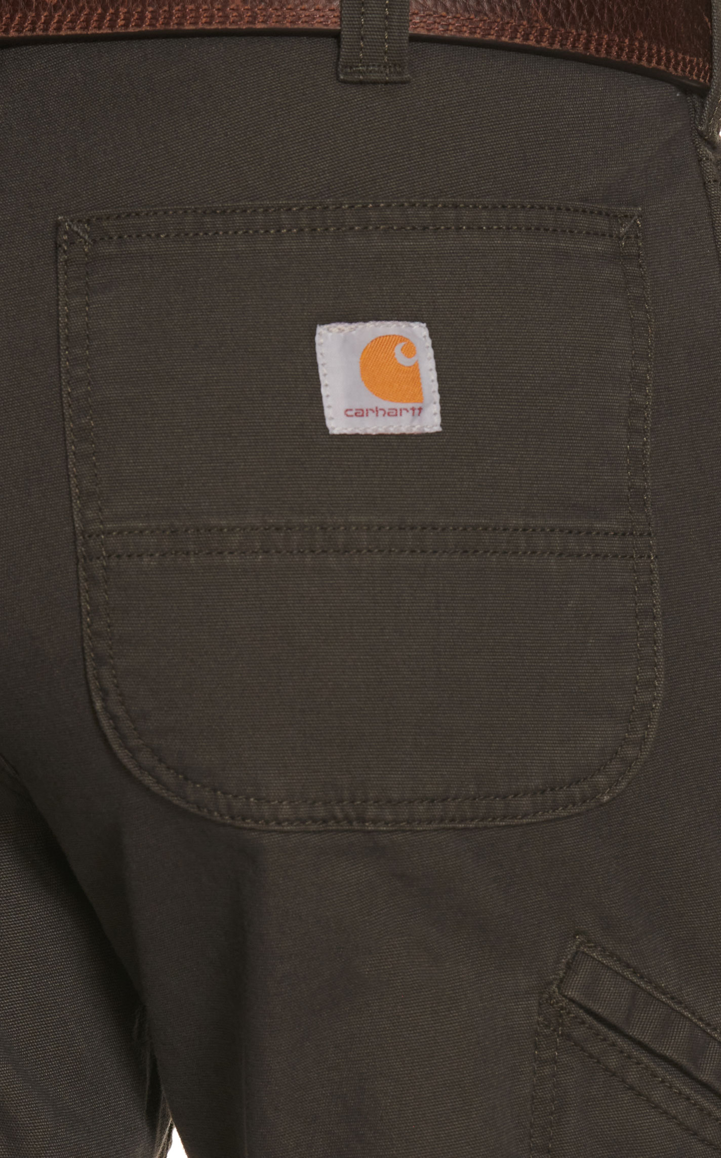 Carhartt Men's Peat Relaxed Fit Straight Leg Rugged Flex Stretch Canvas Work Pants - Image 1