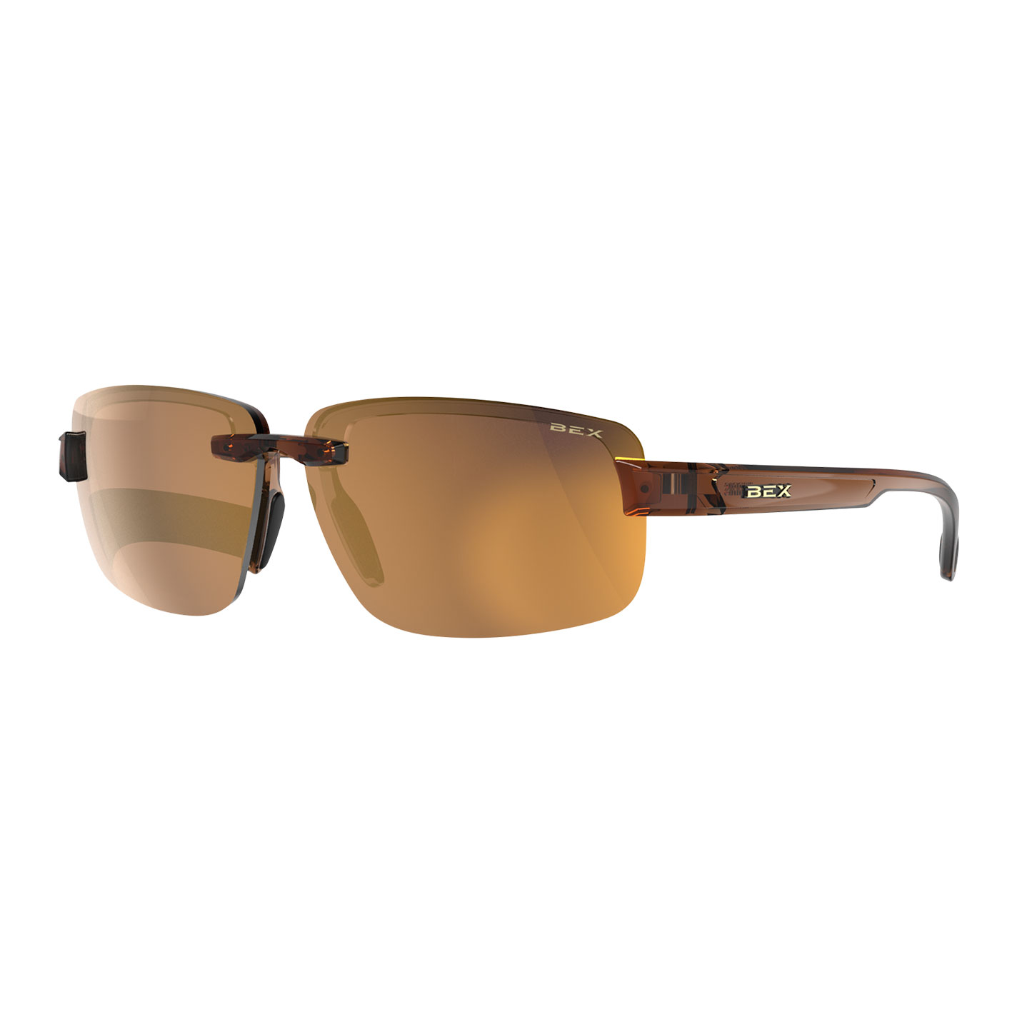 Bex Harris Clear Brown & Gold Sunglasses - Image 1