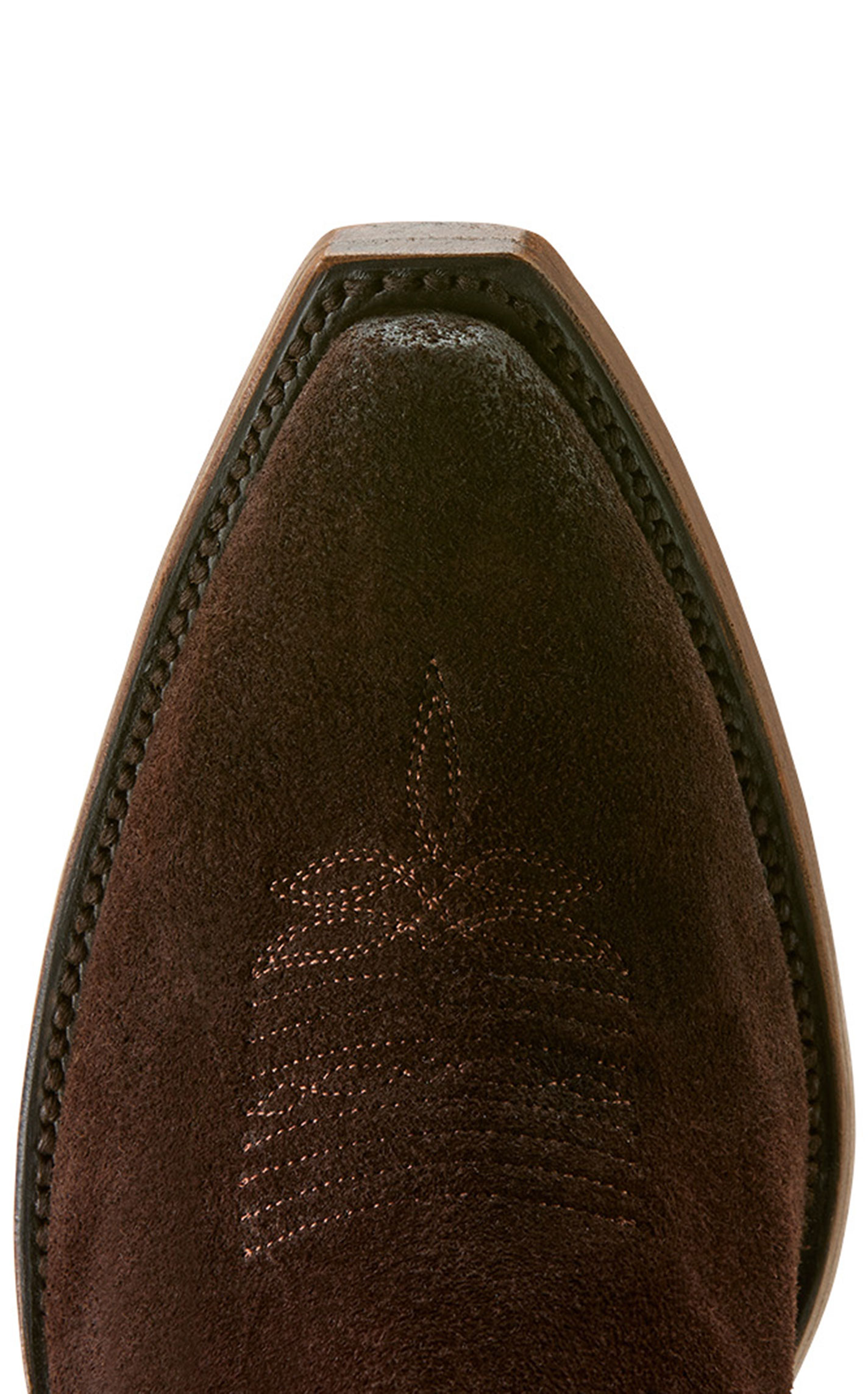 Ariat Women's Laramie Stretchfit French Roast Suede Zipper Snip Toe Cowboy Boots - Image 1