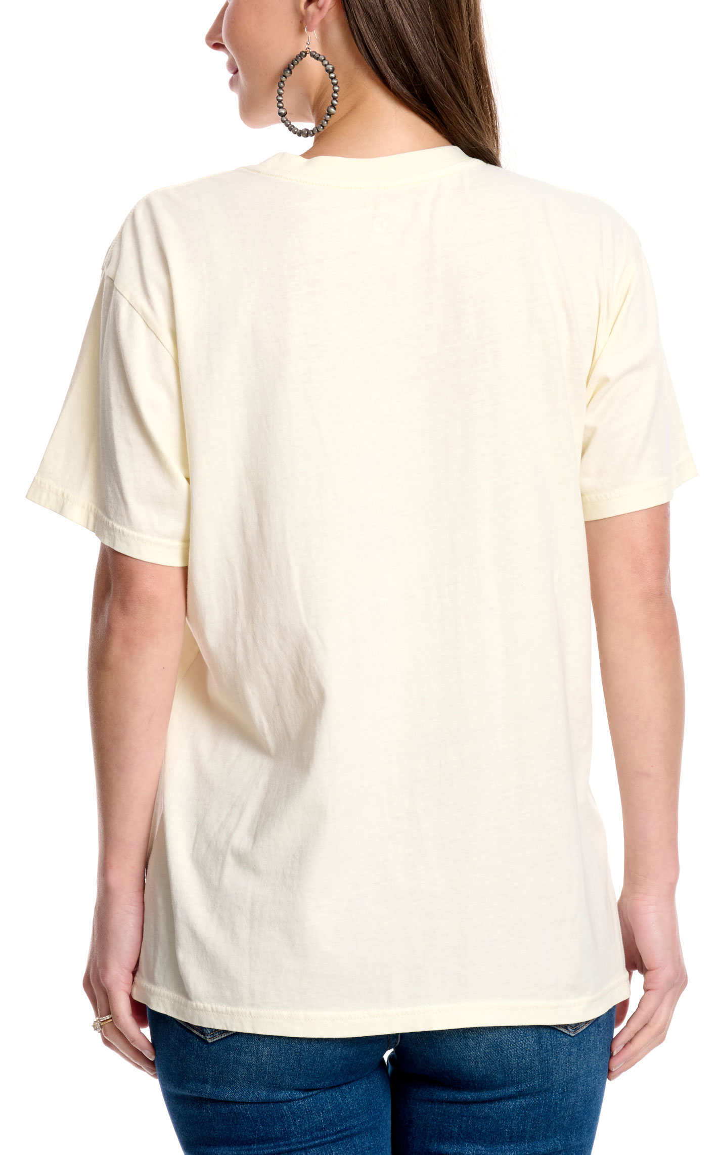 Jadelynn Brookes Women's Cream Acid Wash Wild T-Shirt - Image 1