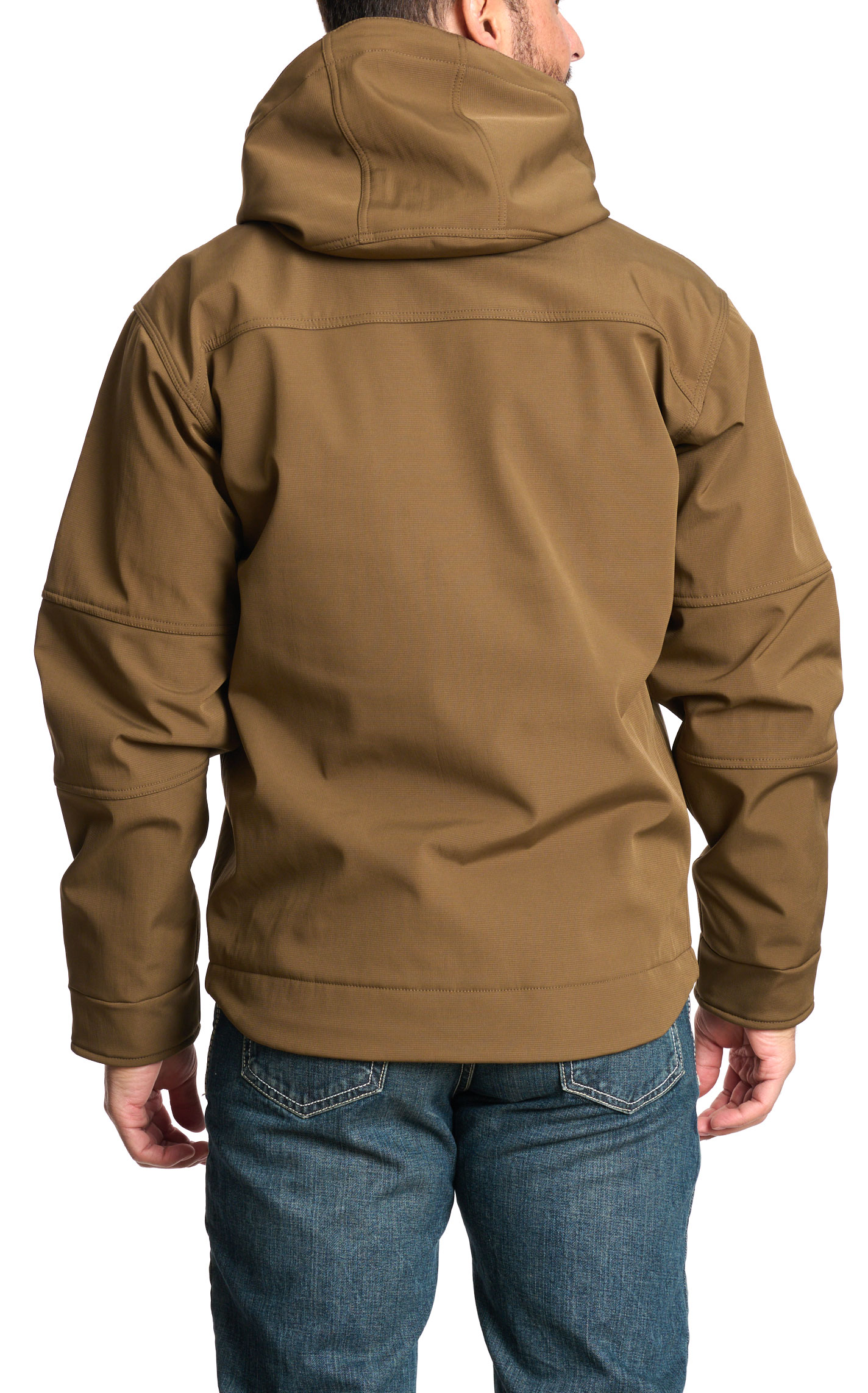 Rafter C Ranchwear Men's Coyote Khaki & Coffee Quilted Puff Jacket - Image 1