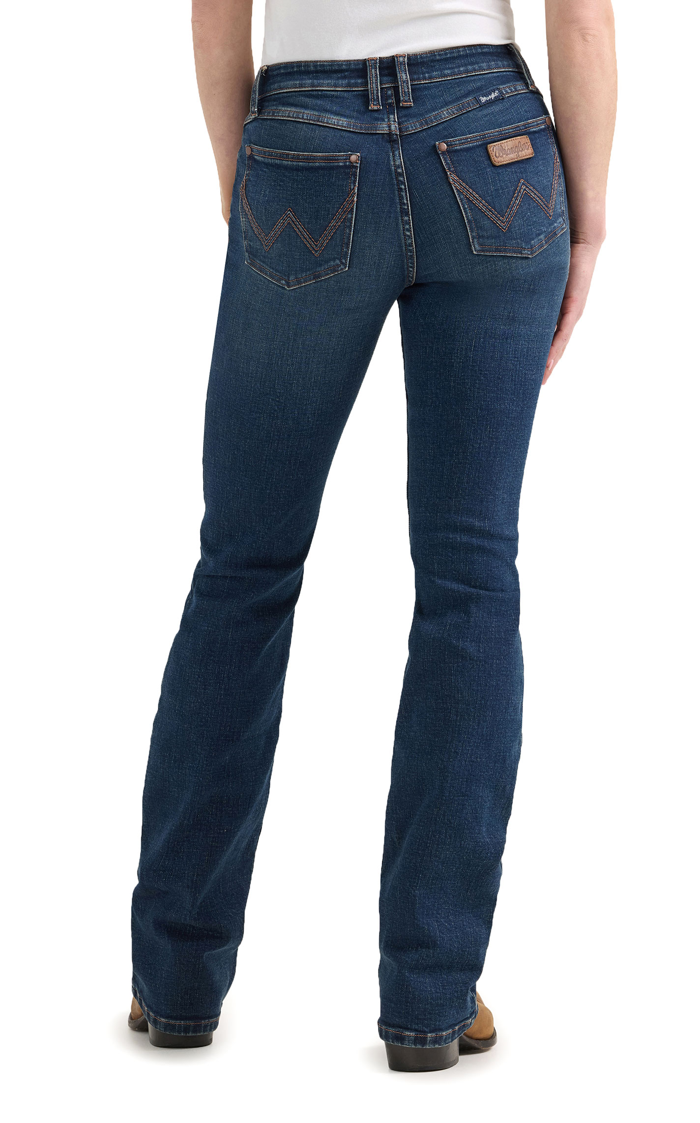 Wrangler Retro Mae Jane Women's Dark Wash Boot Cut Jeans - Image 1
