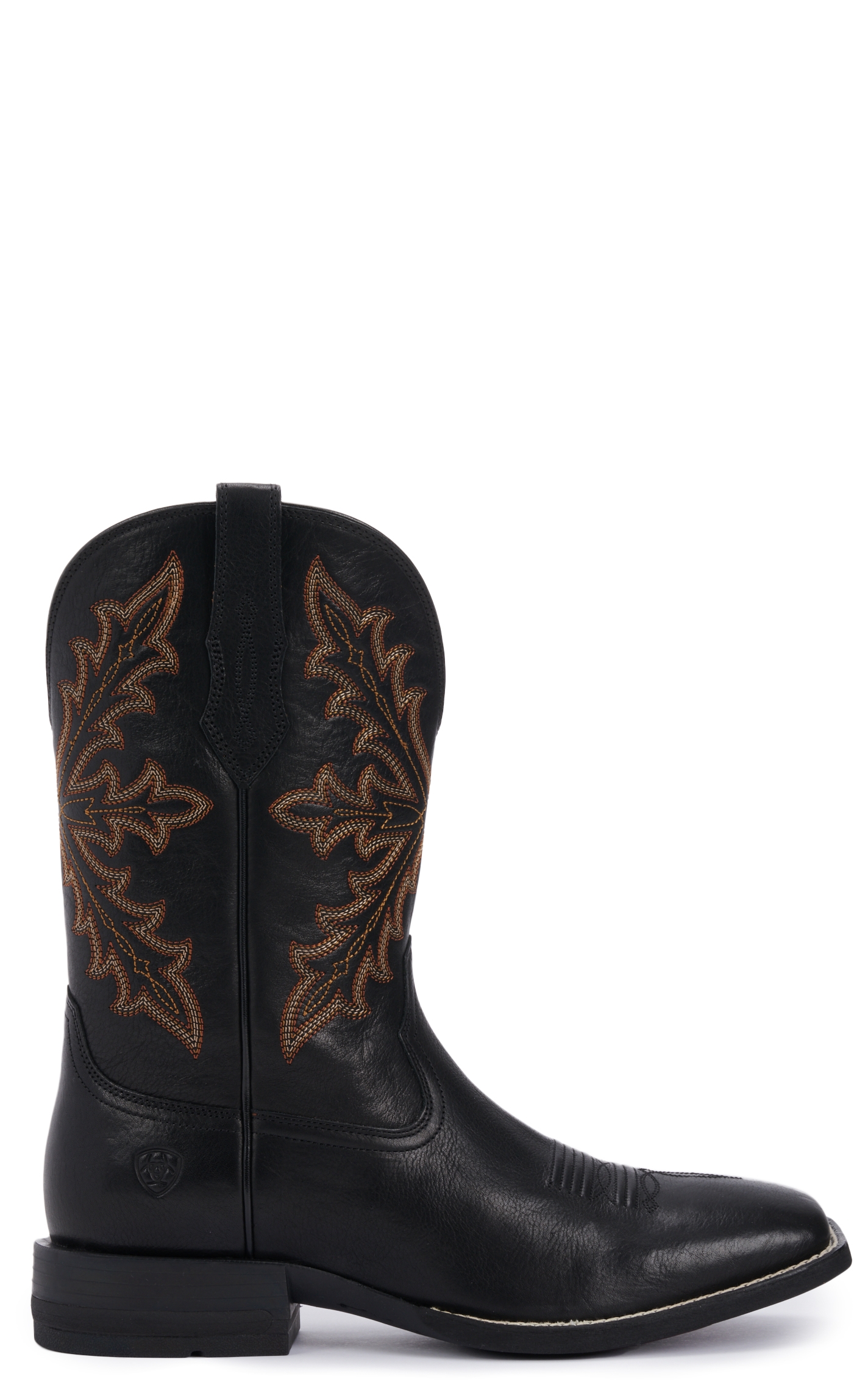 Ariat Men's Qualifier Night Sky Black Shock Shield Wide Square Toe Cowboy Boot - Image 1